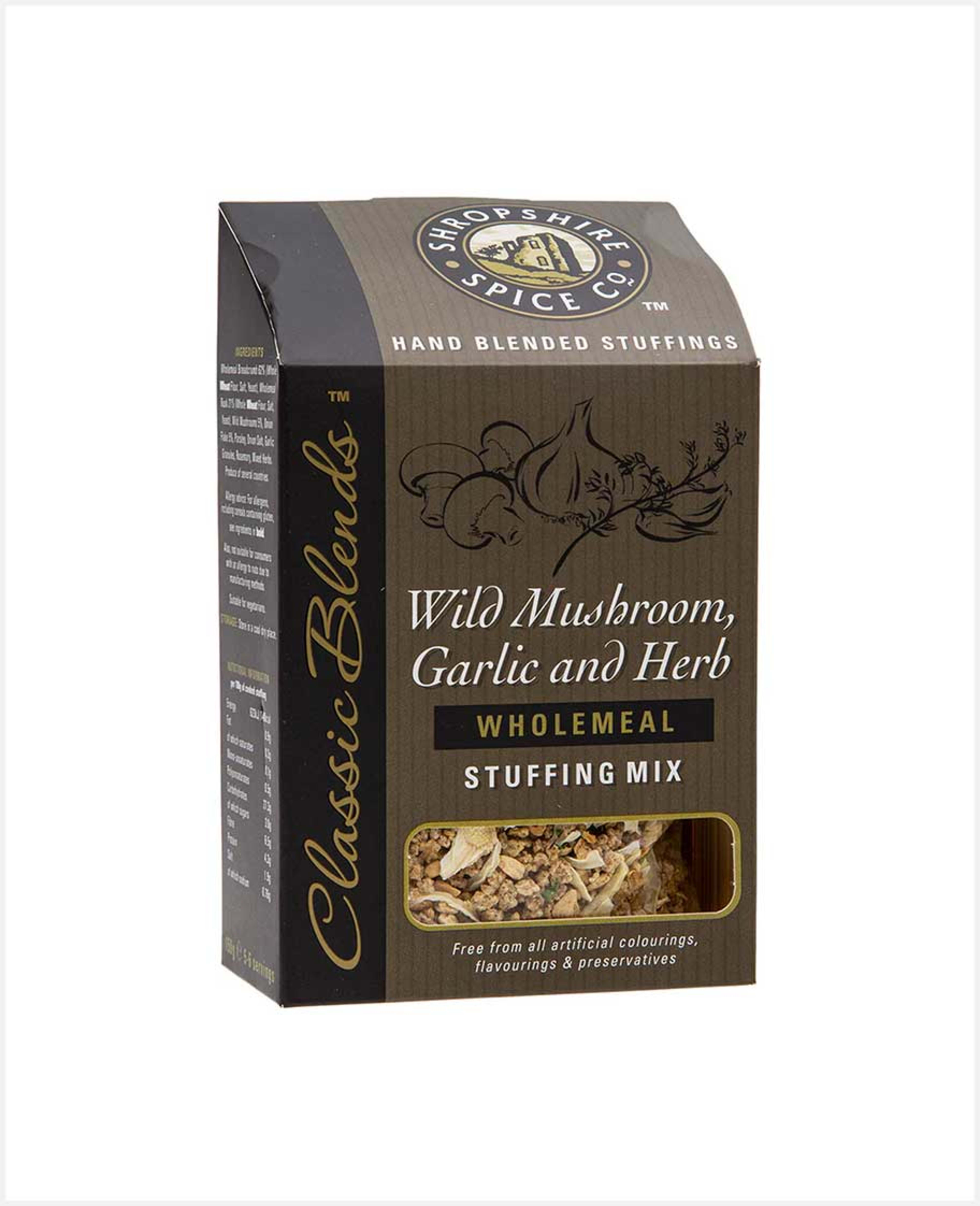 Shropshire Spice Co Wild Mushroom,garlic&herb Stuf Mix 150gm