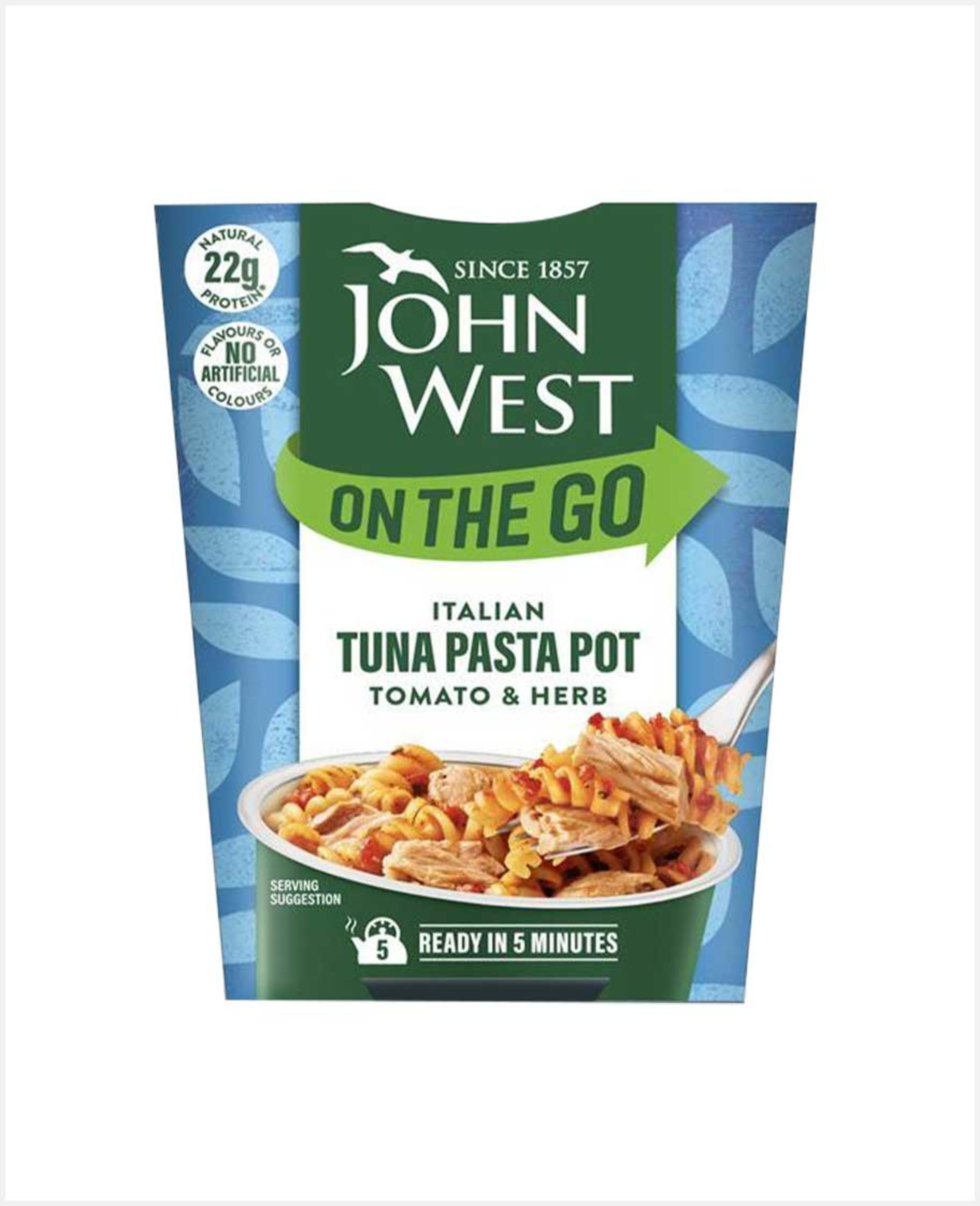 John West on the Go Italian Tuna Pasta Pot Tomato&herb 120gm