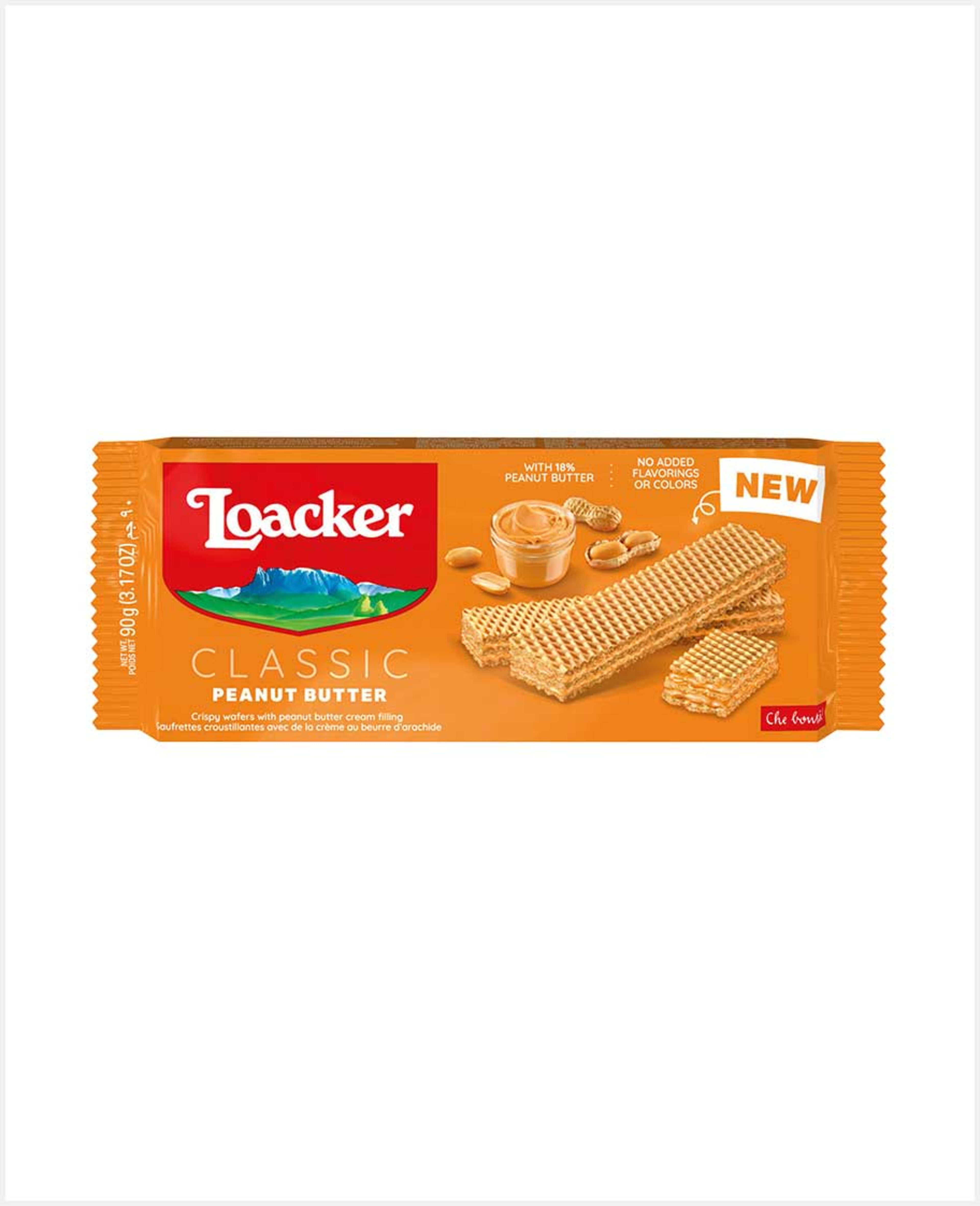 Loacker Classic Peanut Butter Crispy Wafers 90gm