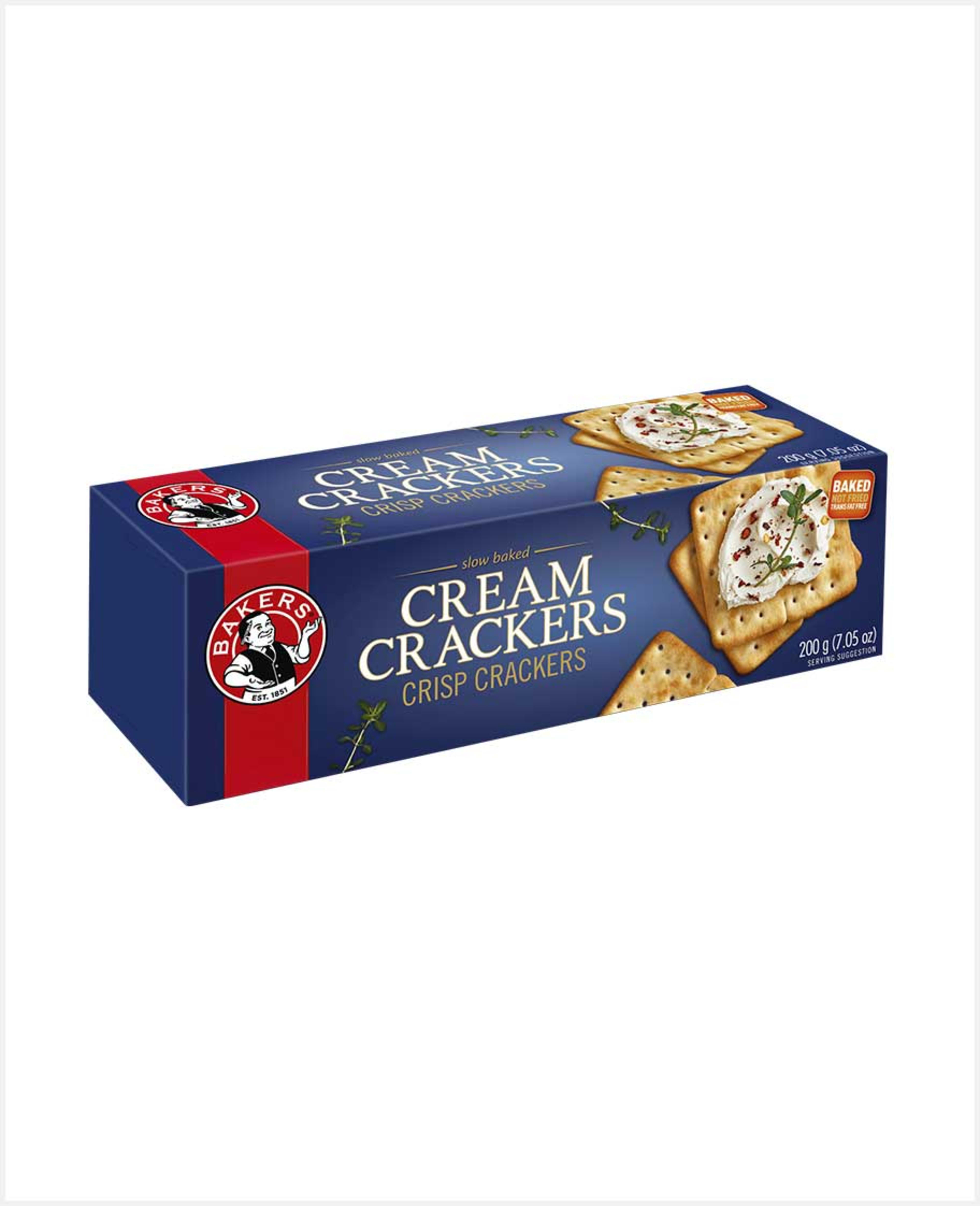 Bakers Cream Crackers Crisp 200gm