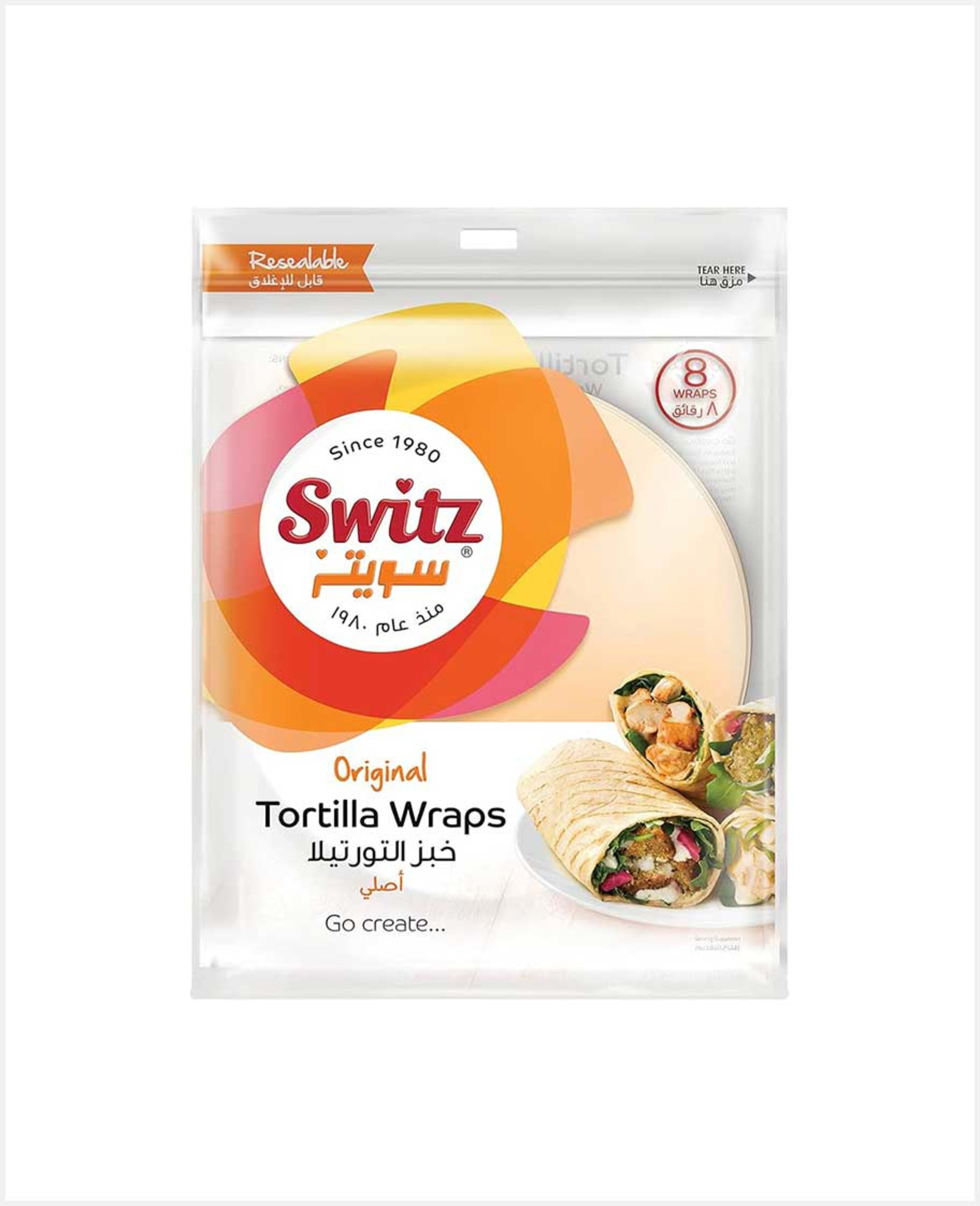 Switz Tortilla Wraps Original 8pcs 360gm