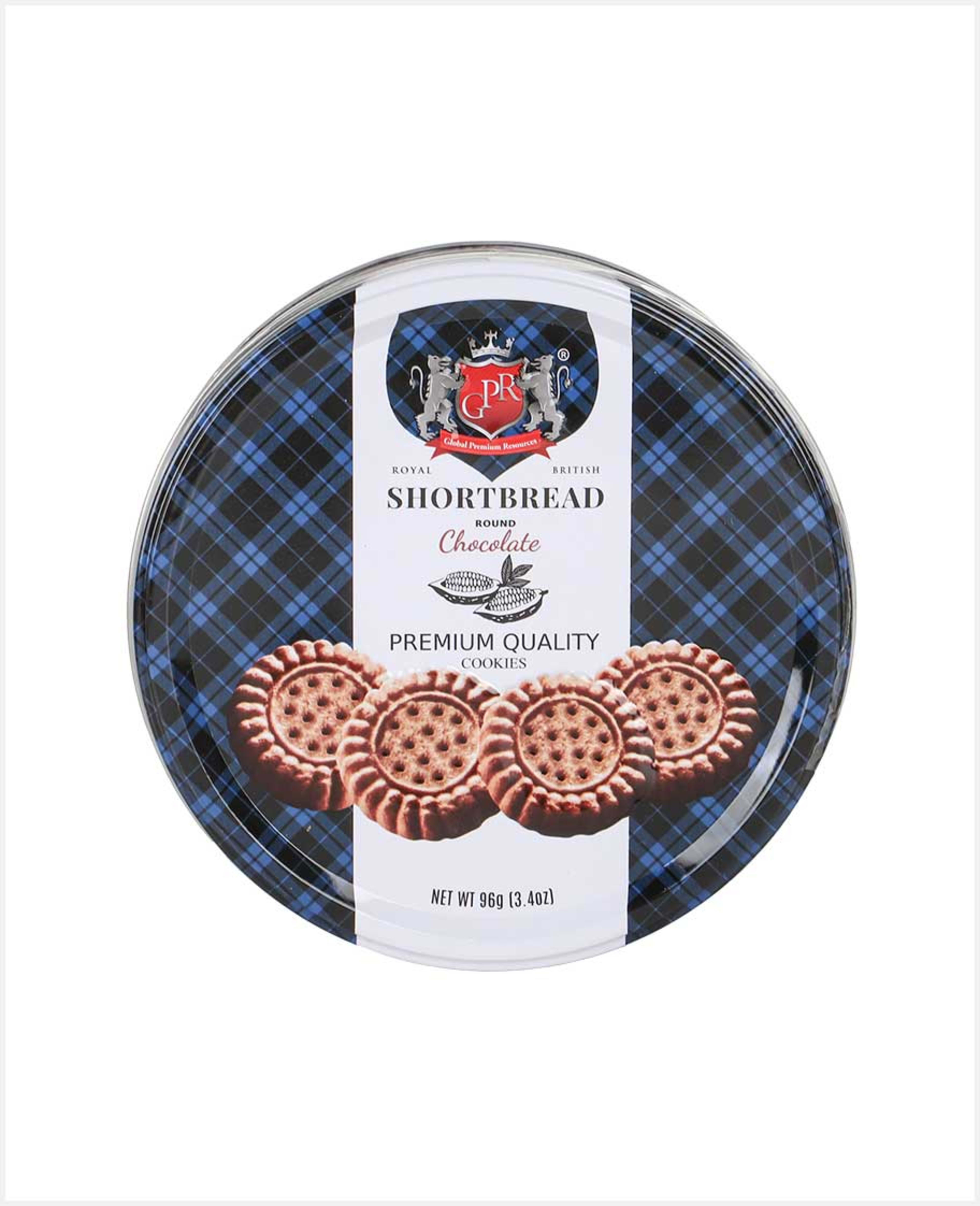 Gpr Shortbread Round Chocolate Cookies 96gm