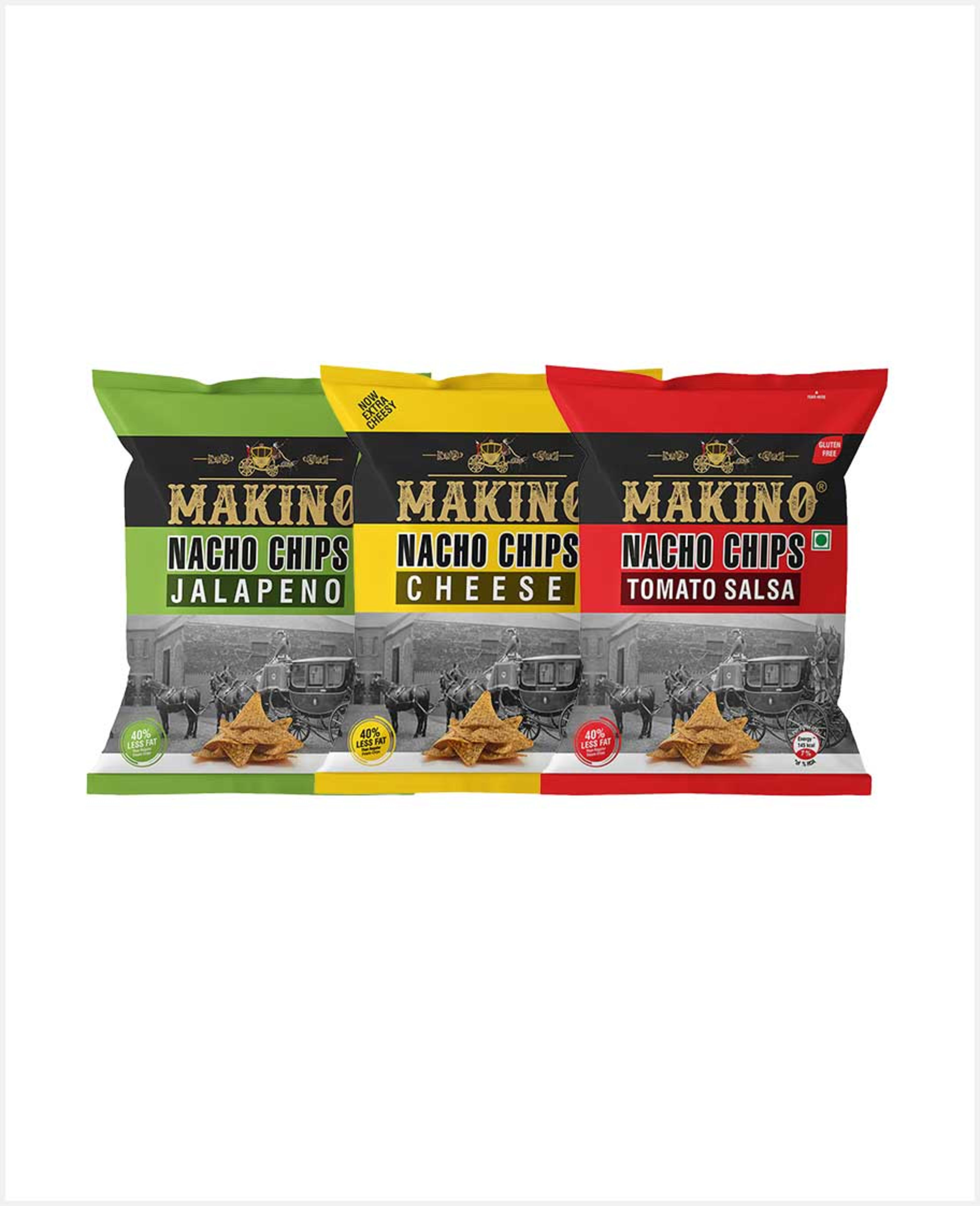 Makino Nacho Chips (jalapeno+cheese+tomato) 3x60gm Sp.offer