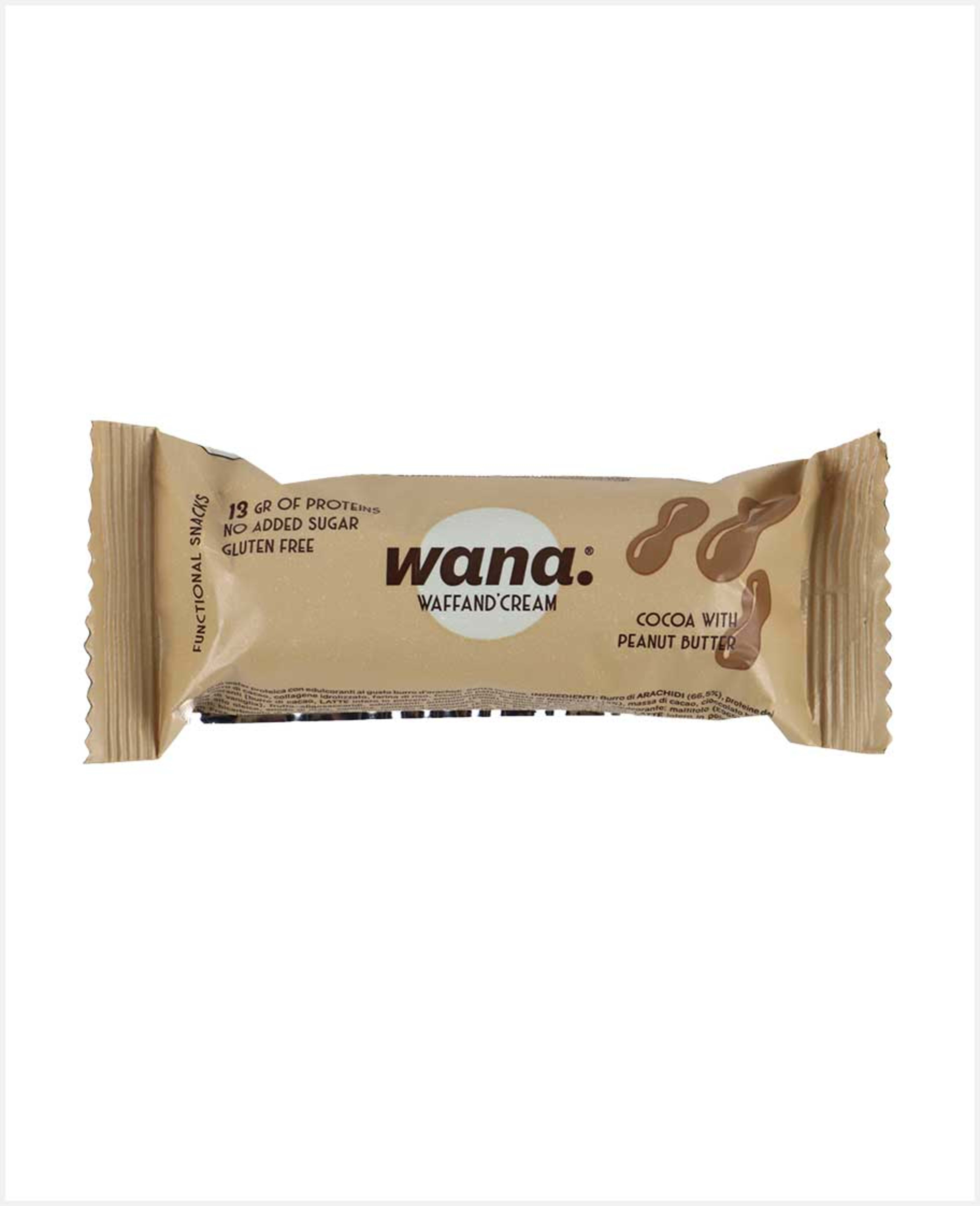 Wana Waffand Cream Cocoa with Peanut Butter 43gm