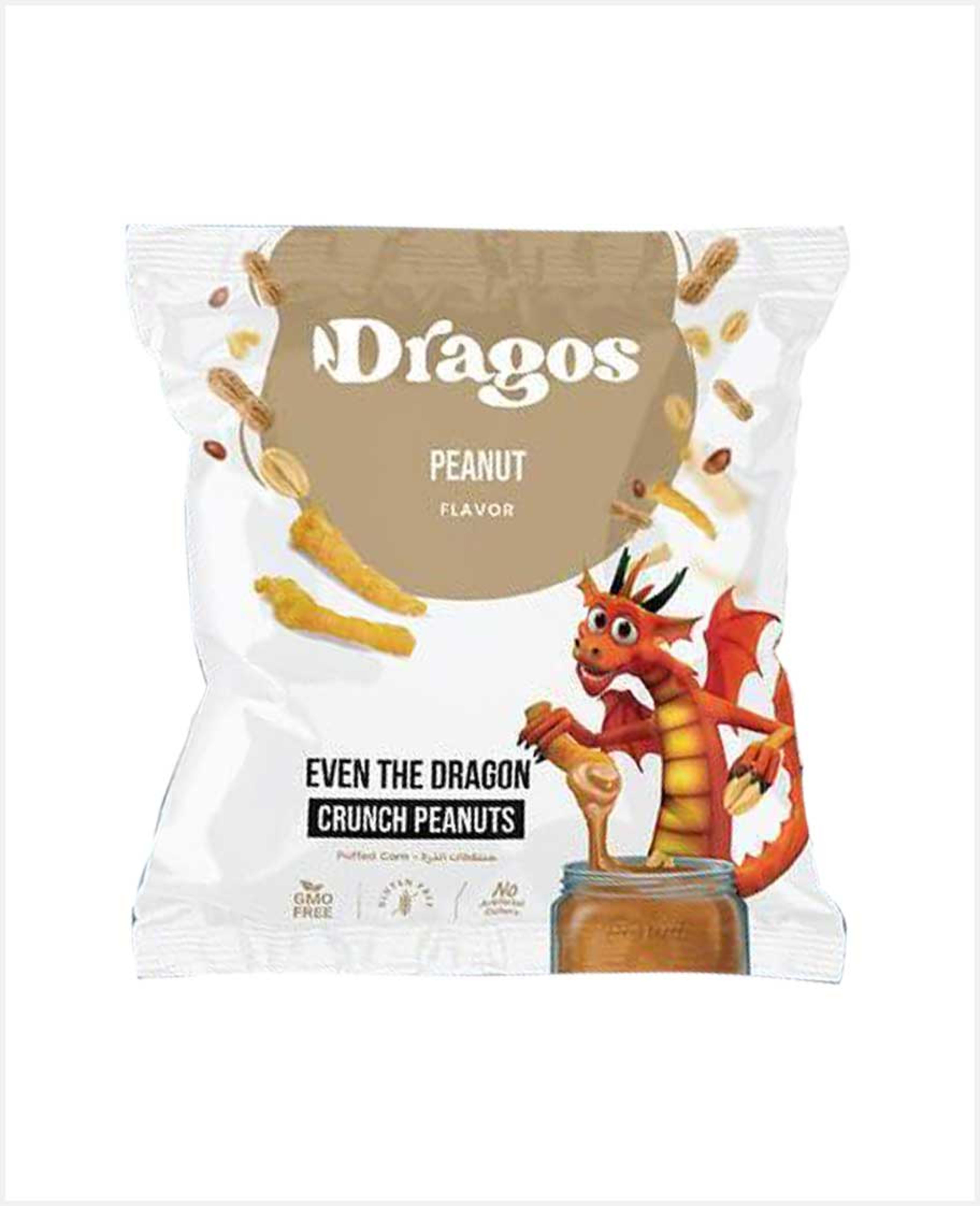 Dragos Puffed Corn Peanut Flavor 100gm