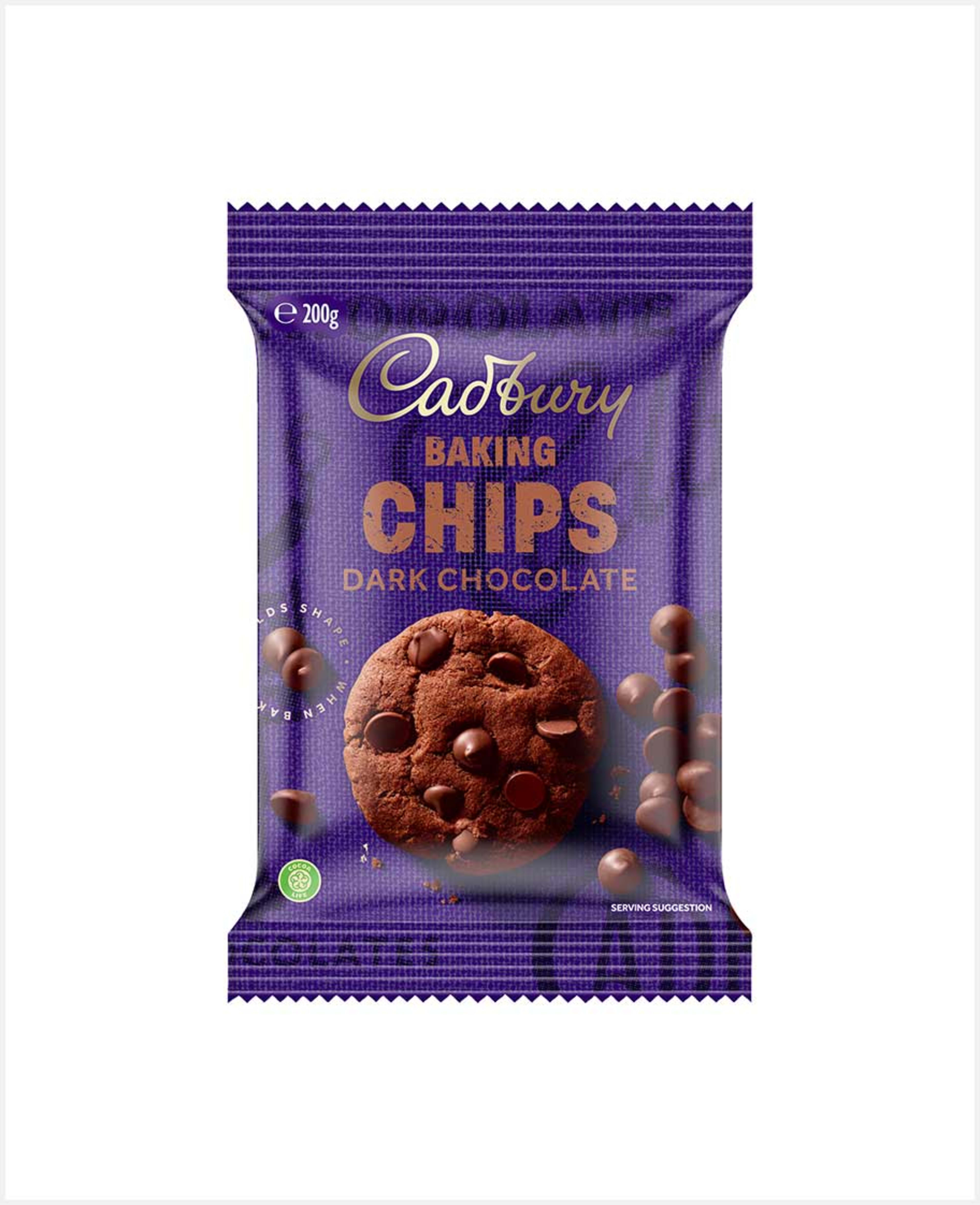 Cadbury Baking Chips Dark Chocolate 200gm