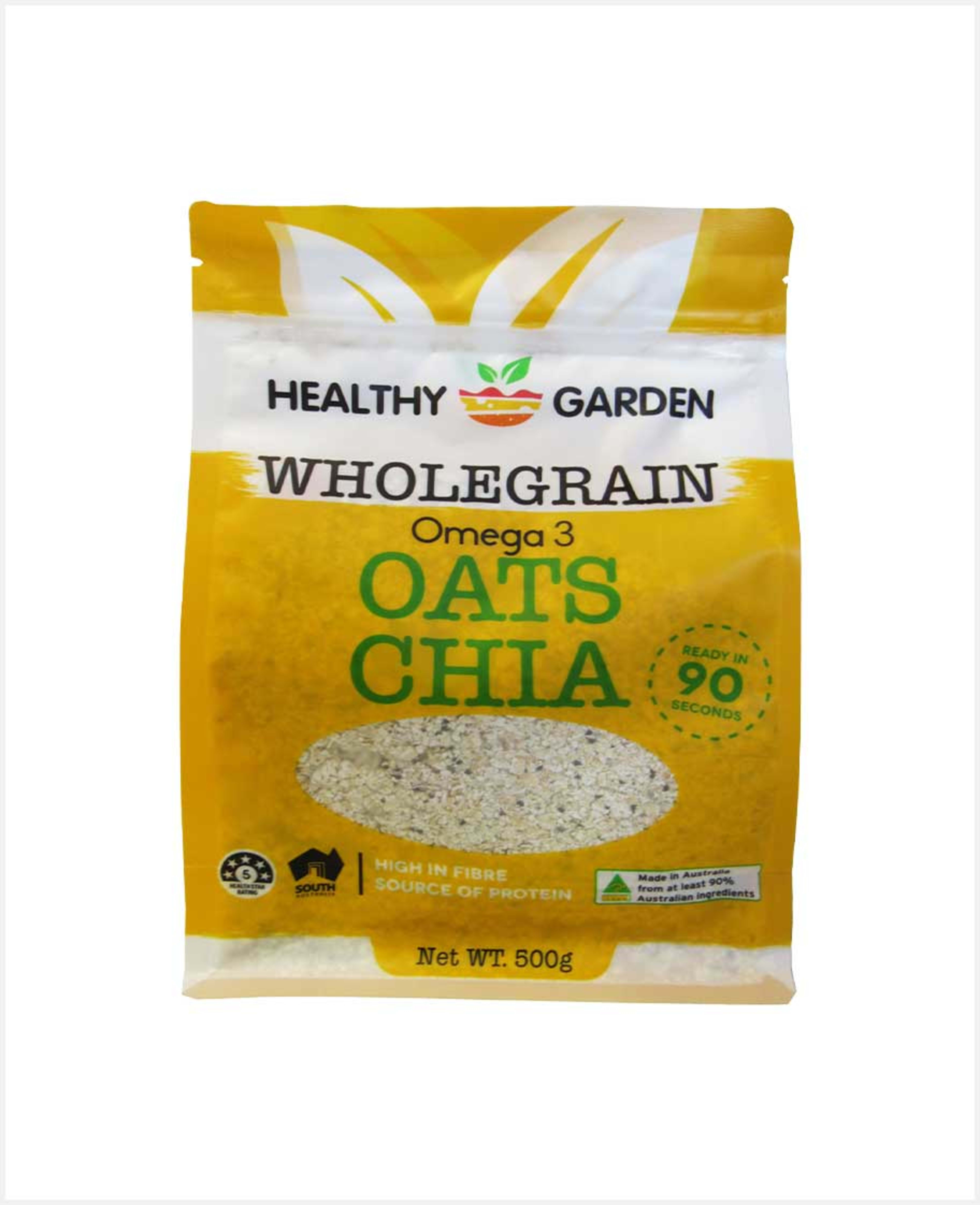 Healthy Garden Wholegrain Omega 3 Oats Chia 500gm