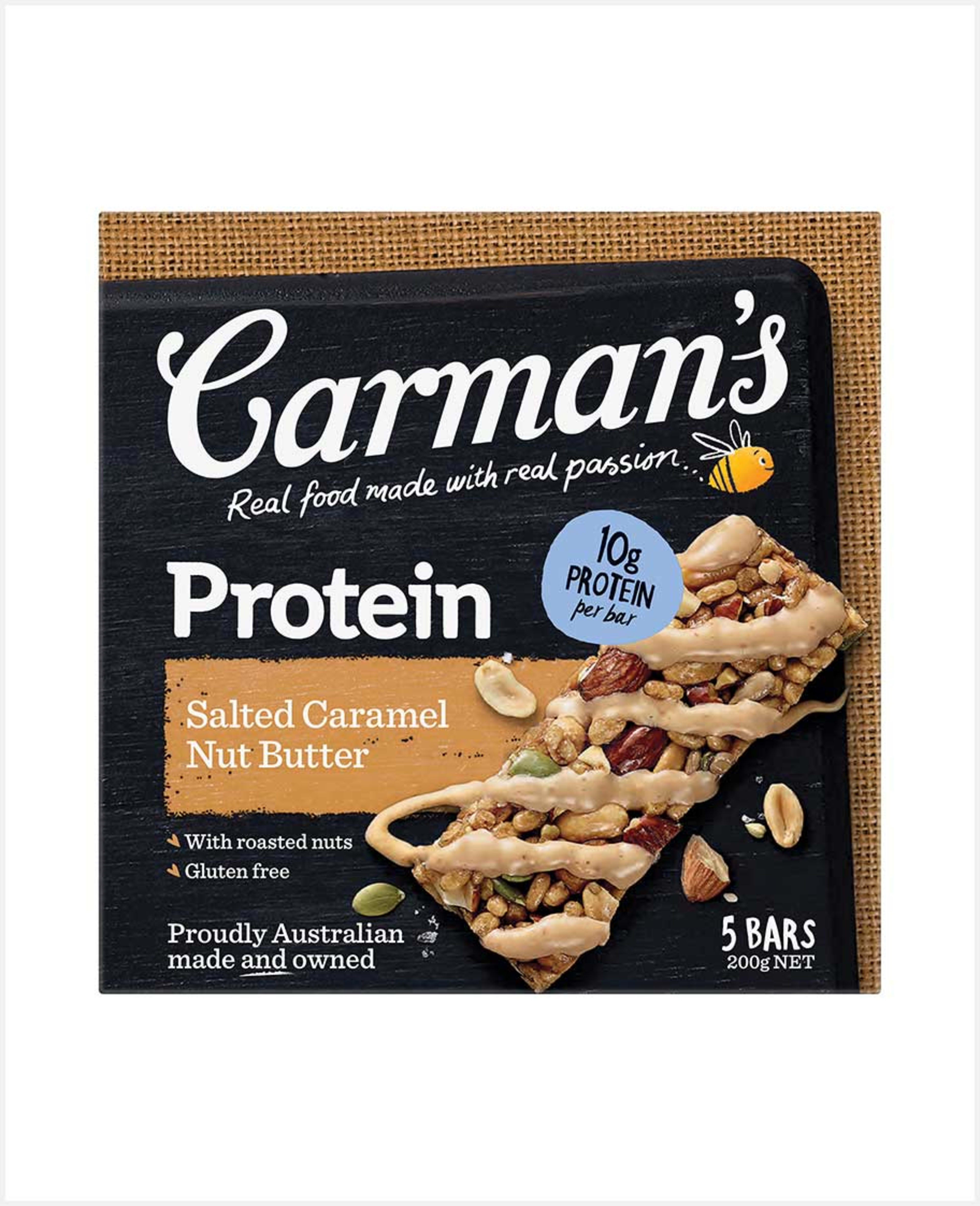 Carman's Protein Salted Caramel Nut Butter 200gm