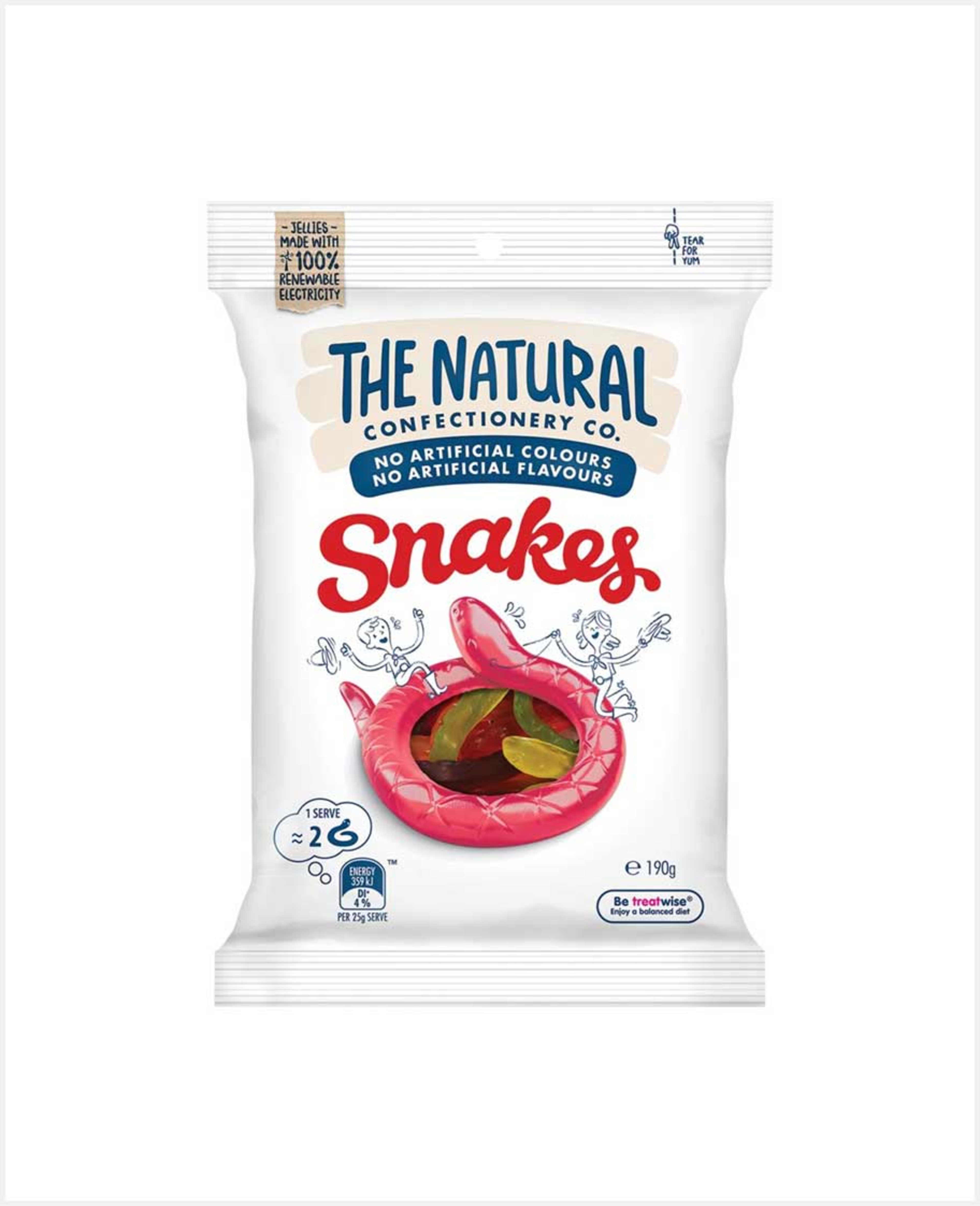 Tncc Snakes Jelly Flavoured 190gm