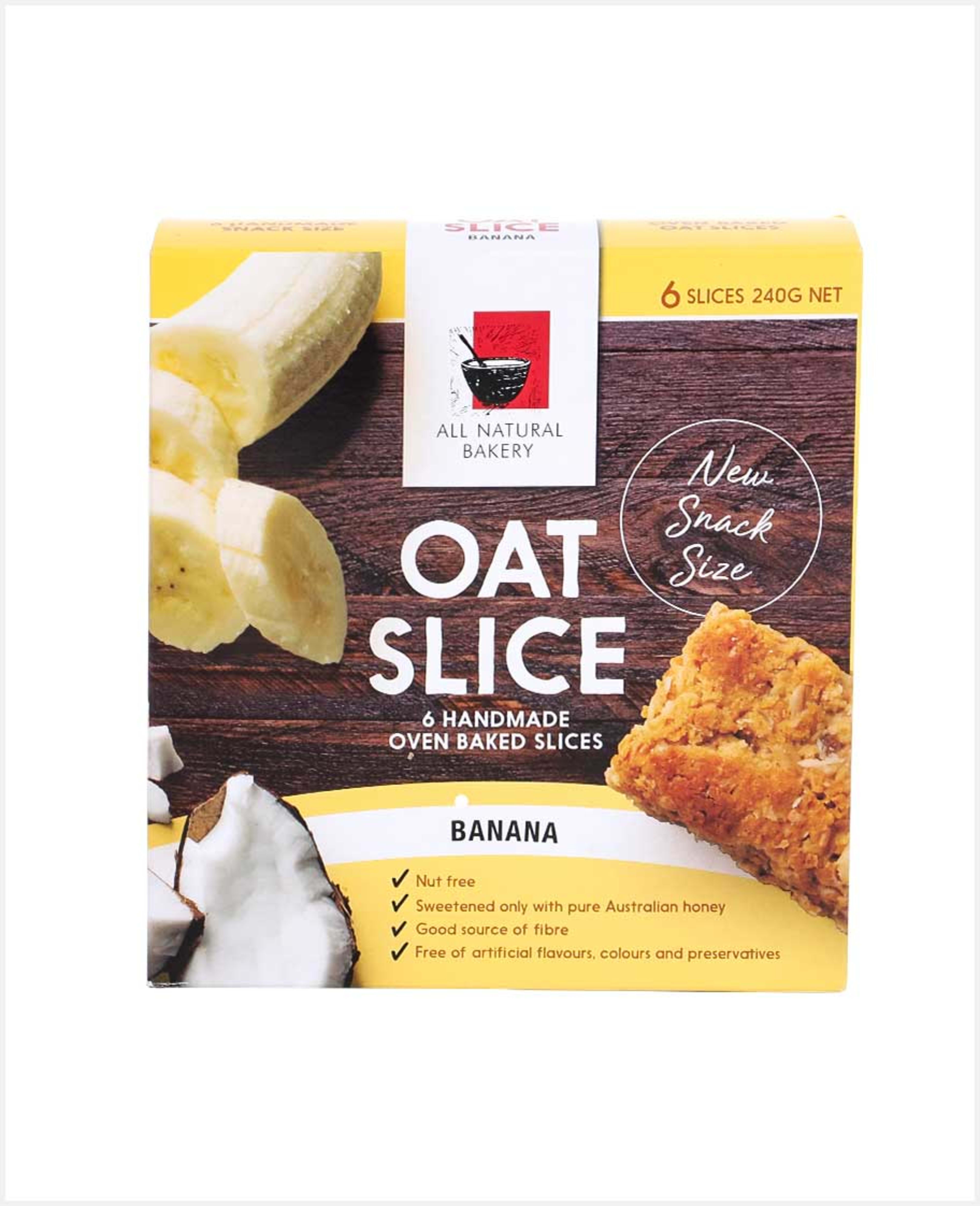 All Natural Bakery Banana Oat Slice 40gm