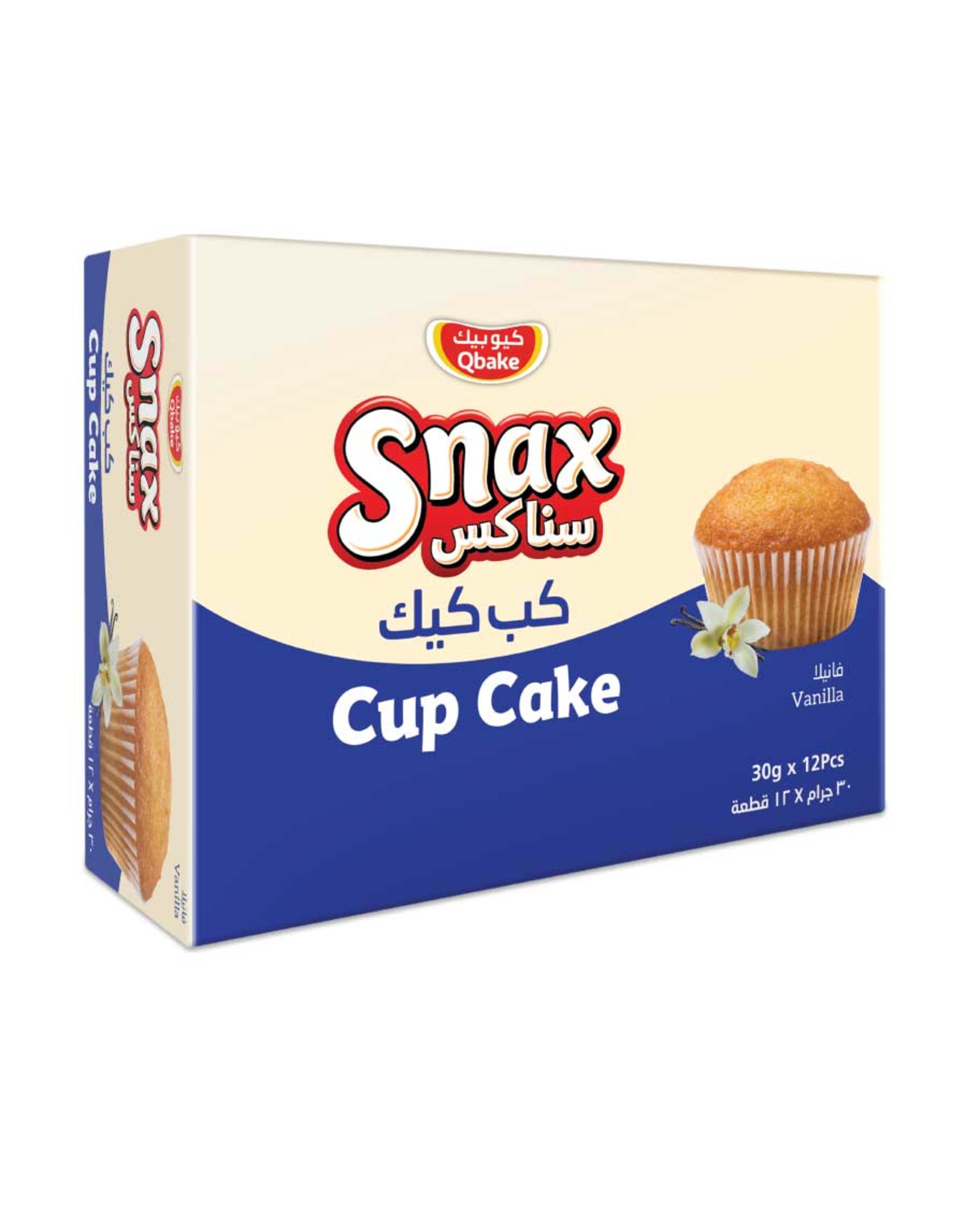 Qbake Snax Cup Cake Vanilla 30gm
