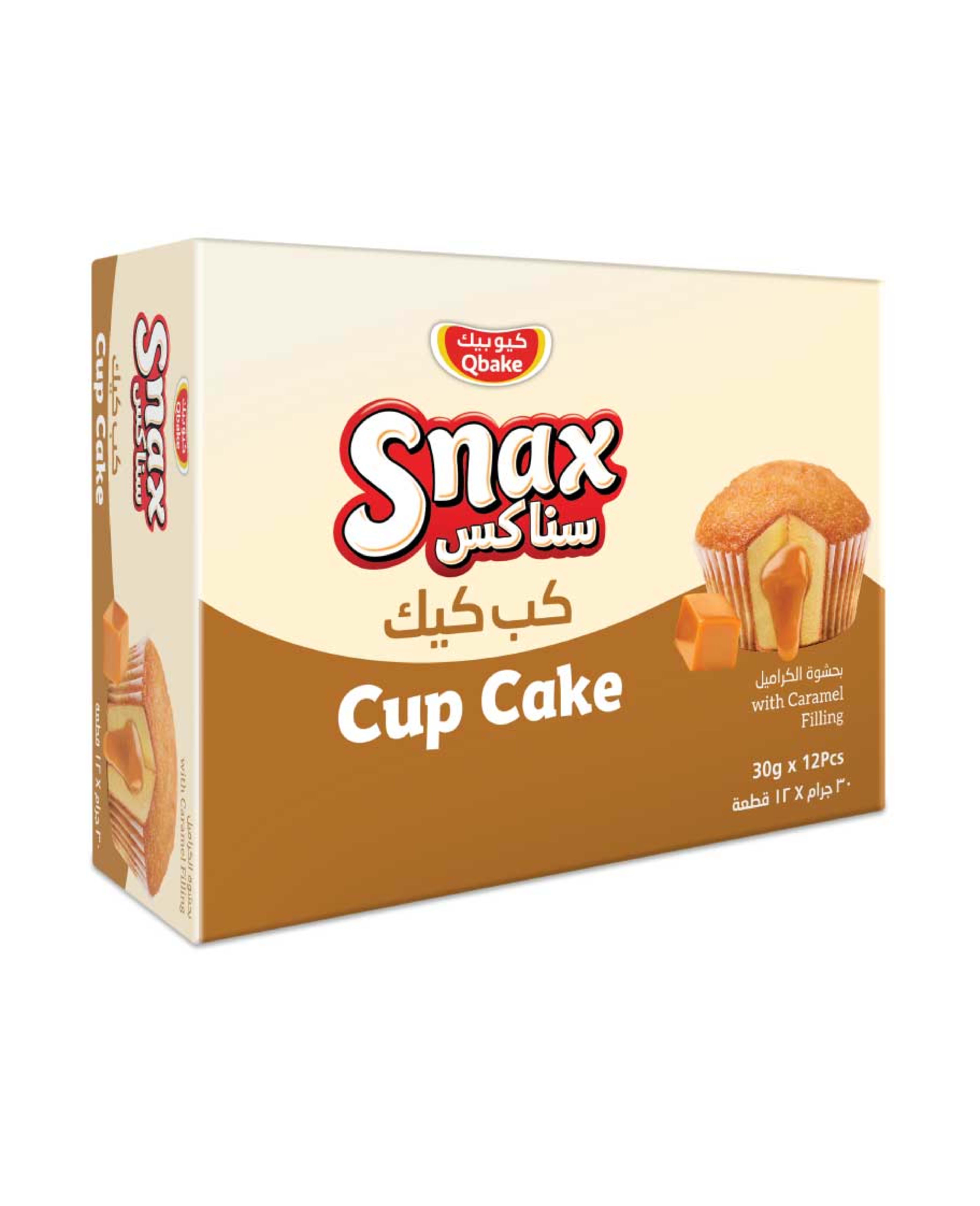 Qbake Snax Cup Cake with Caramel Filling 30gm