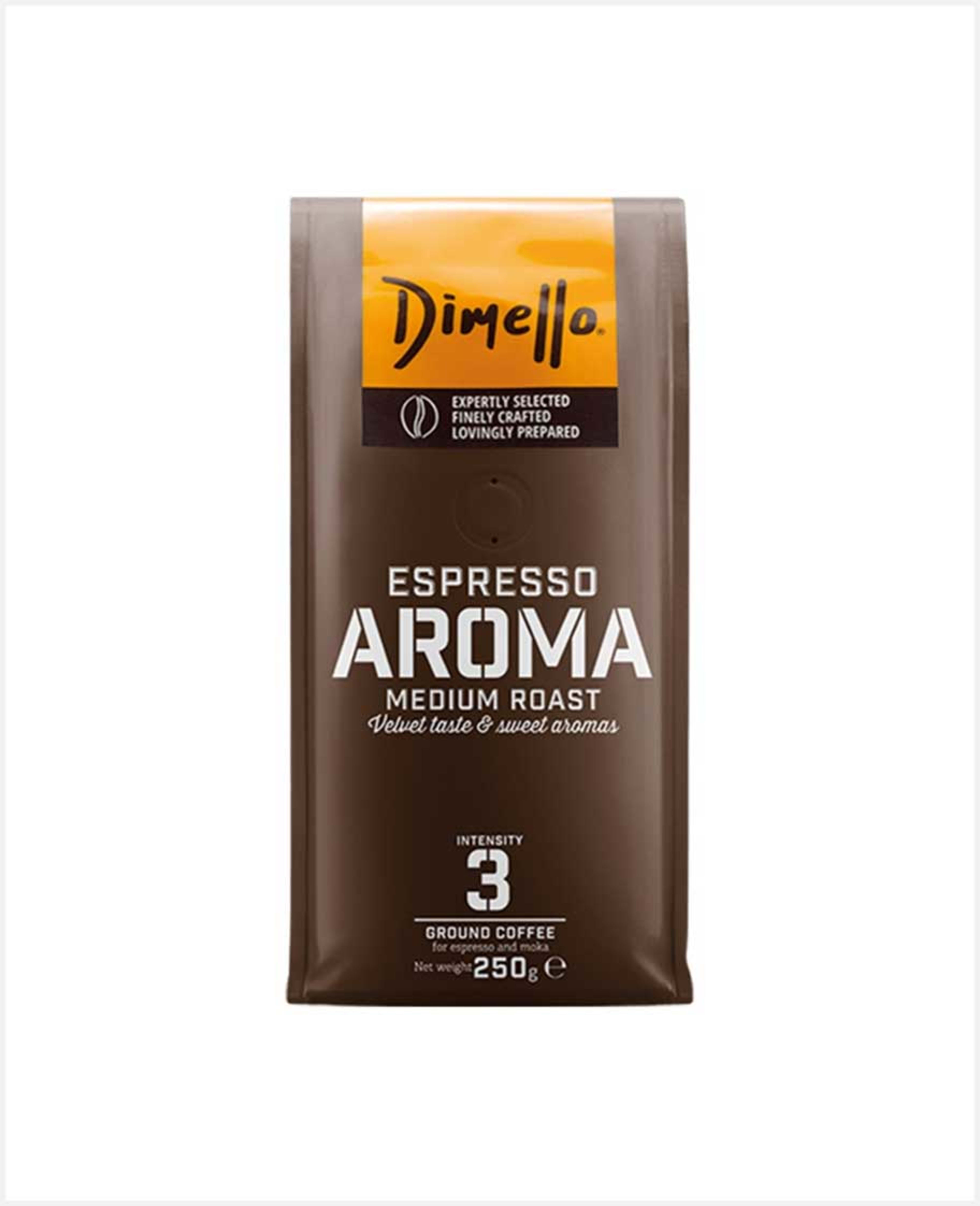 Dimello Espresso Aroma Medium Roast Velvet Taste & Sweet Aromas 250gm