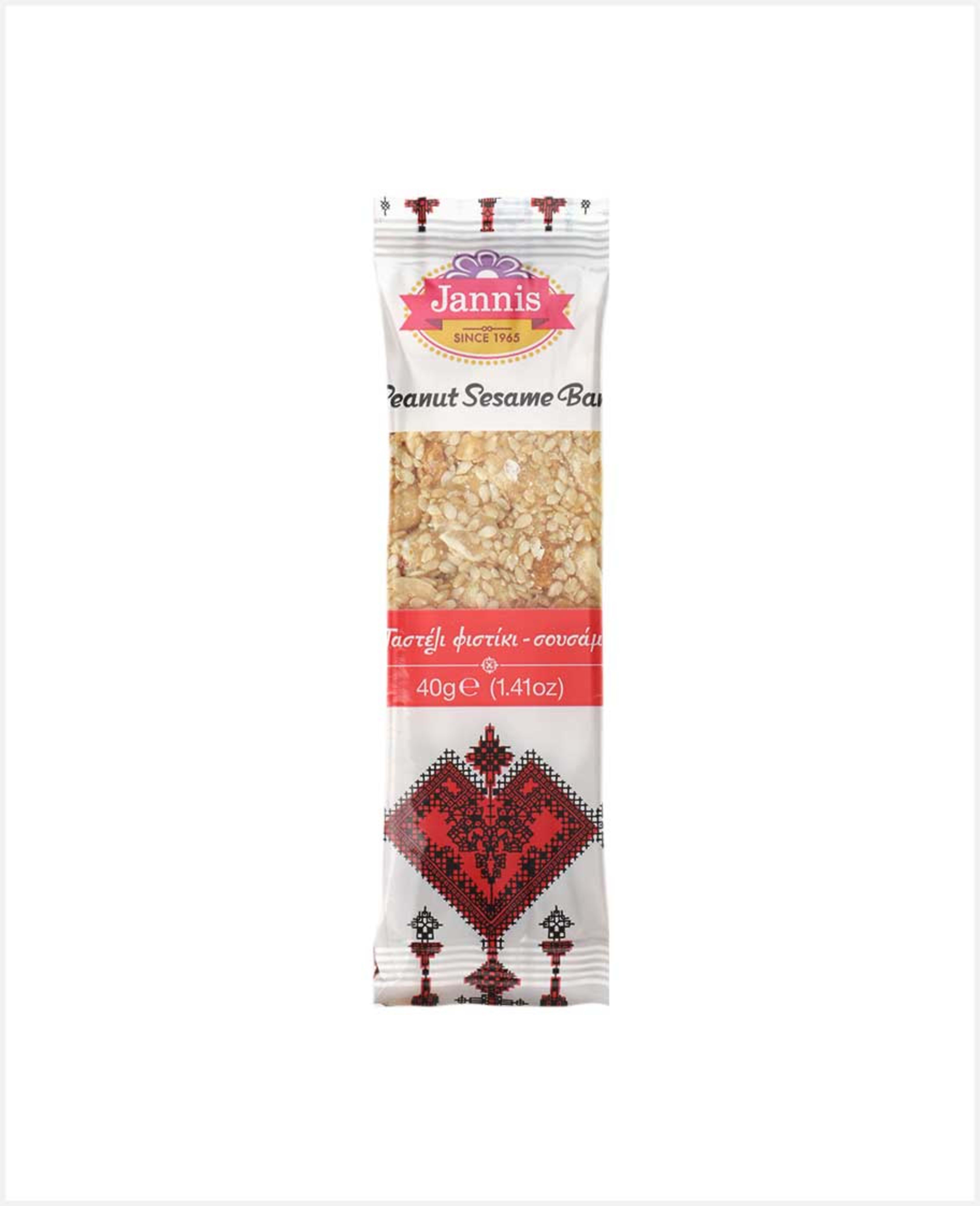 Jannis Peanut and Sesame Bar 40gm