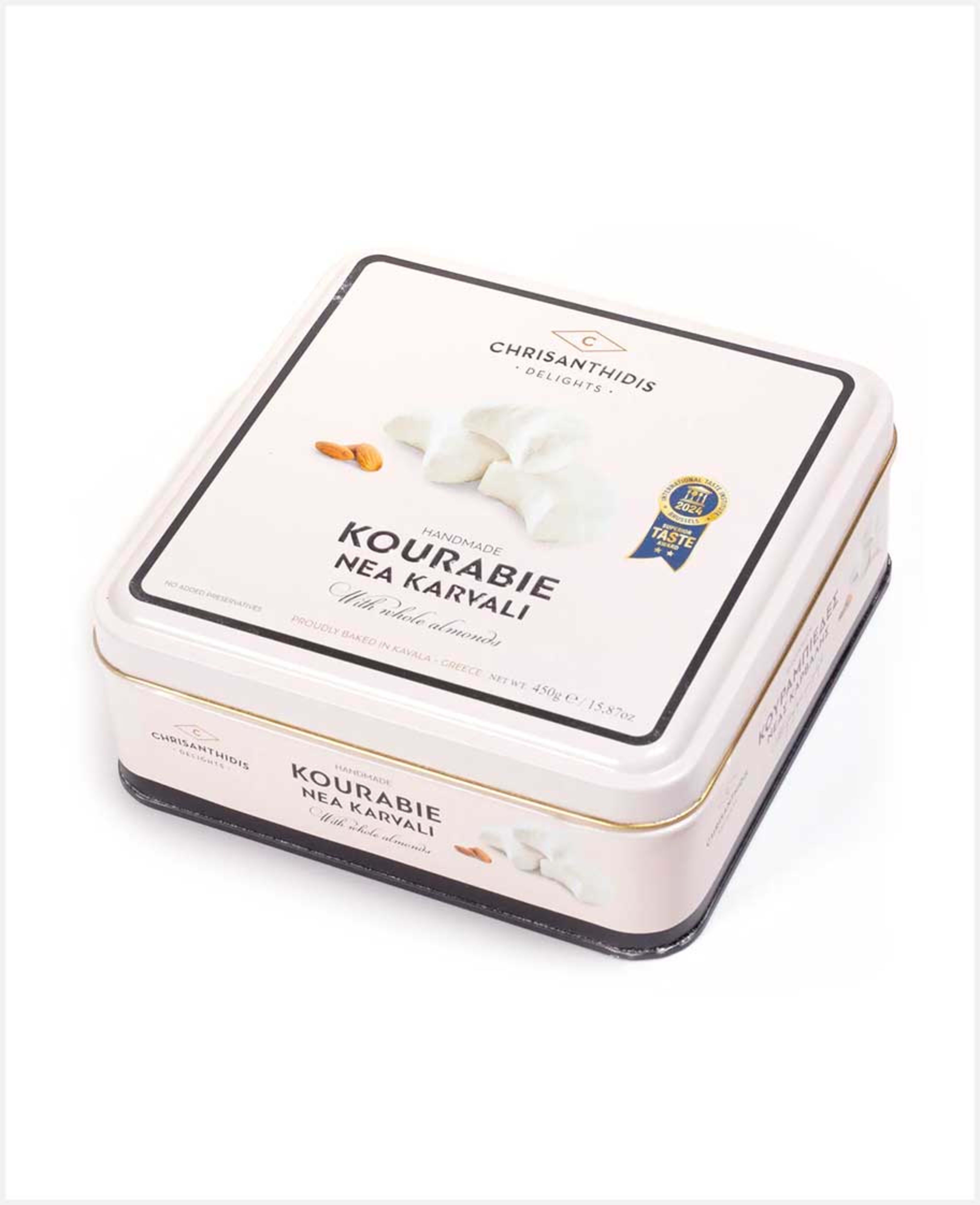 Chrisanthidis Kourabie Nea Karvali with Whole Almonds 450gm