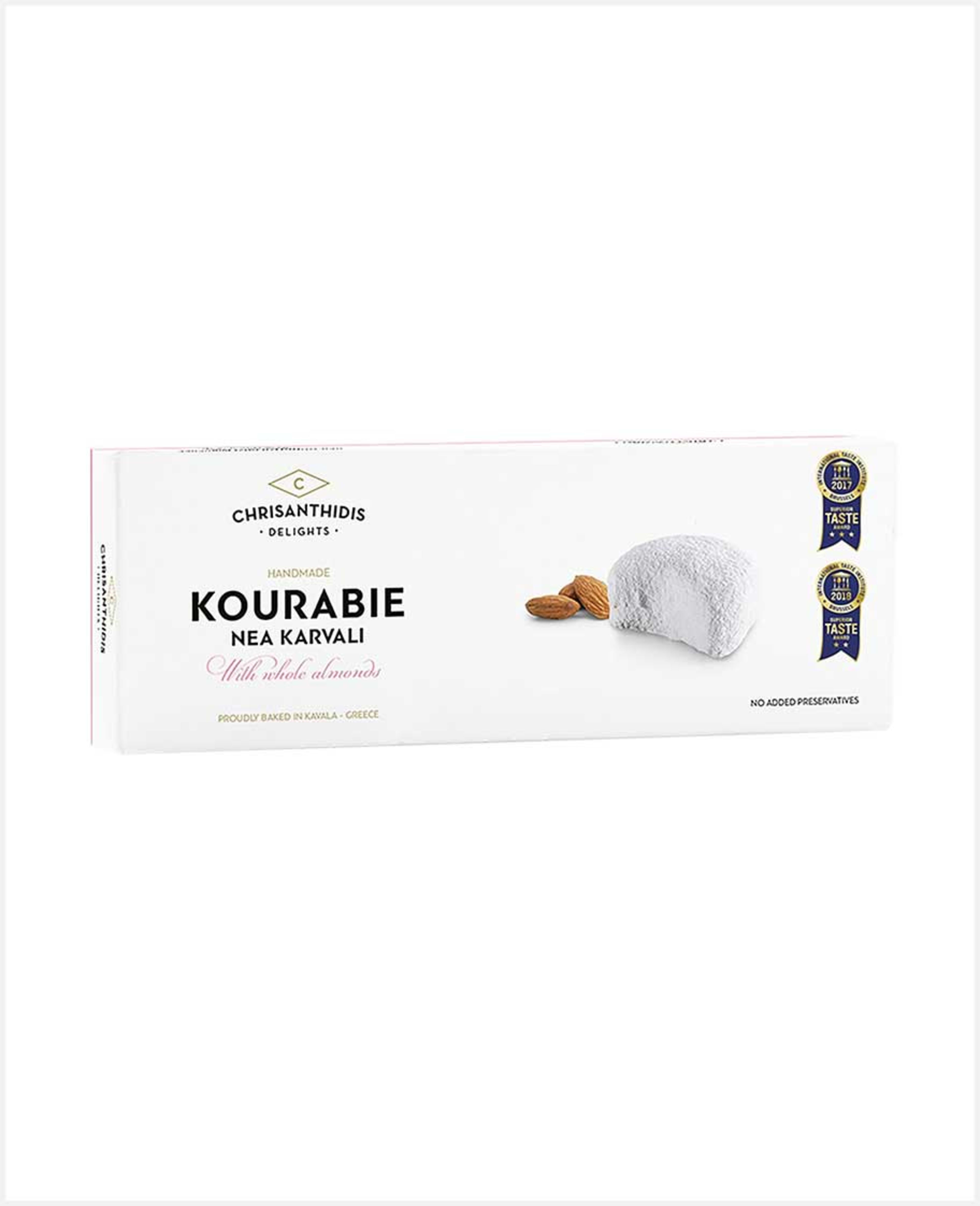Chrisanthidis Kourabie Nea Karvali with Whole Almonds 200gm