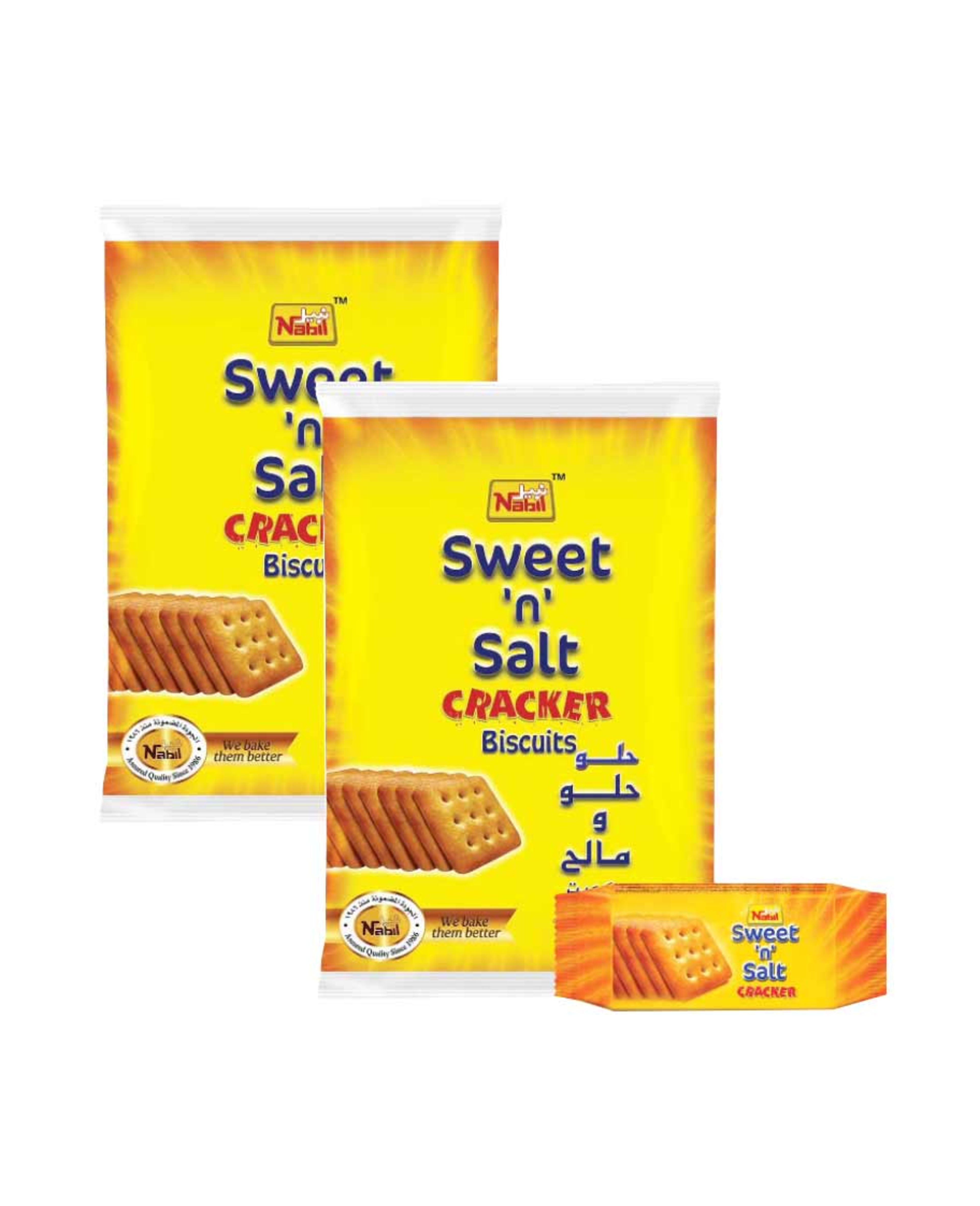Nabil Sweet & Salt Crackers Biscuit 2sx10x40gm