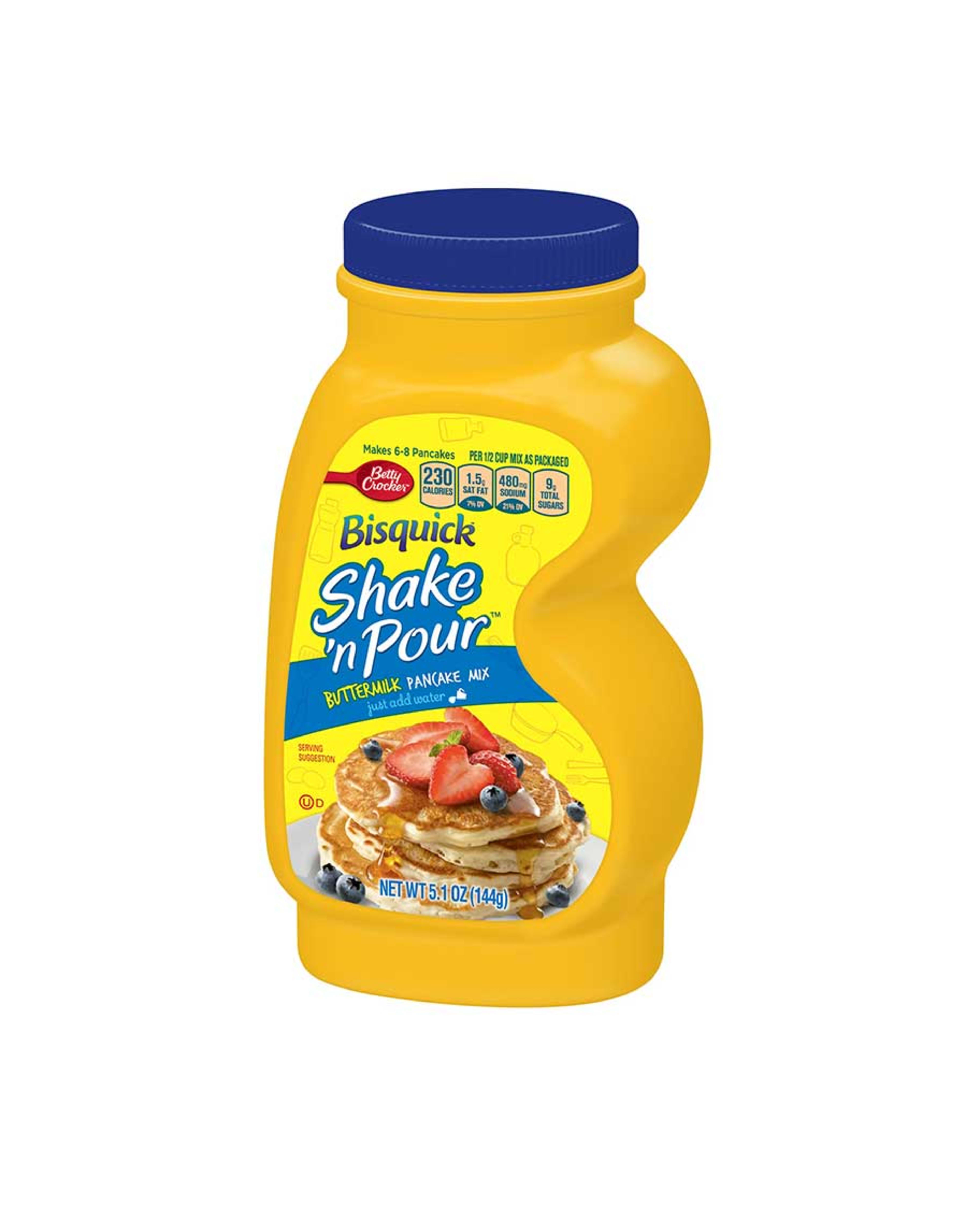 Betty Crocker Bisquick Shake 'n Pour Butter Pancake Mix 5.1oz/144gm