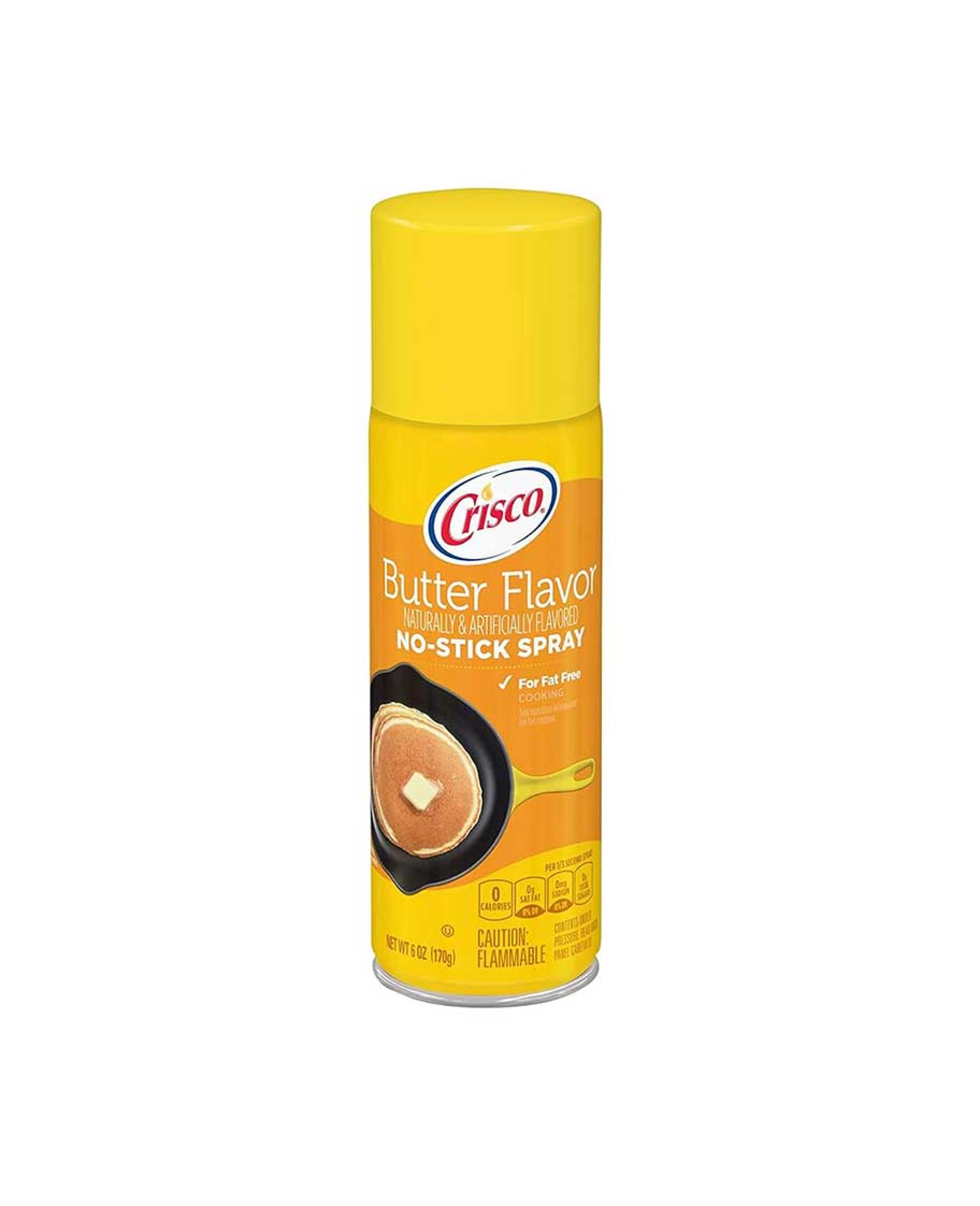 Crisco Butter Flavor No-stick Cooking Spray Fat Free 6oz 170gm (170ml)