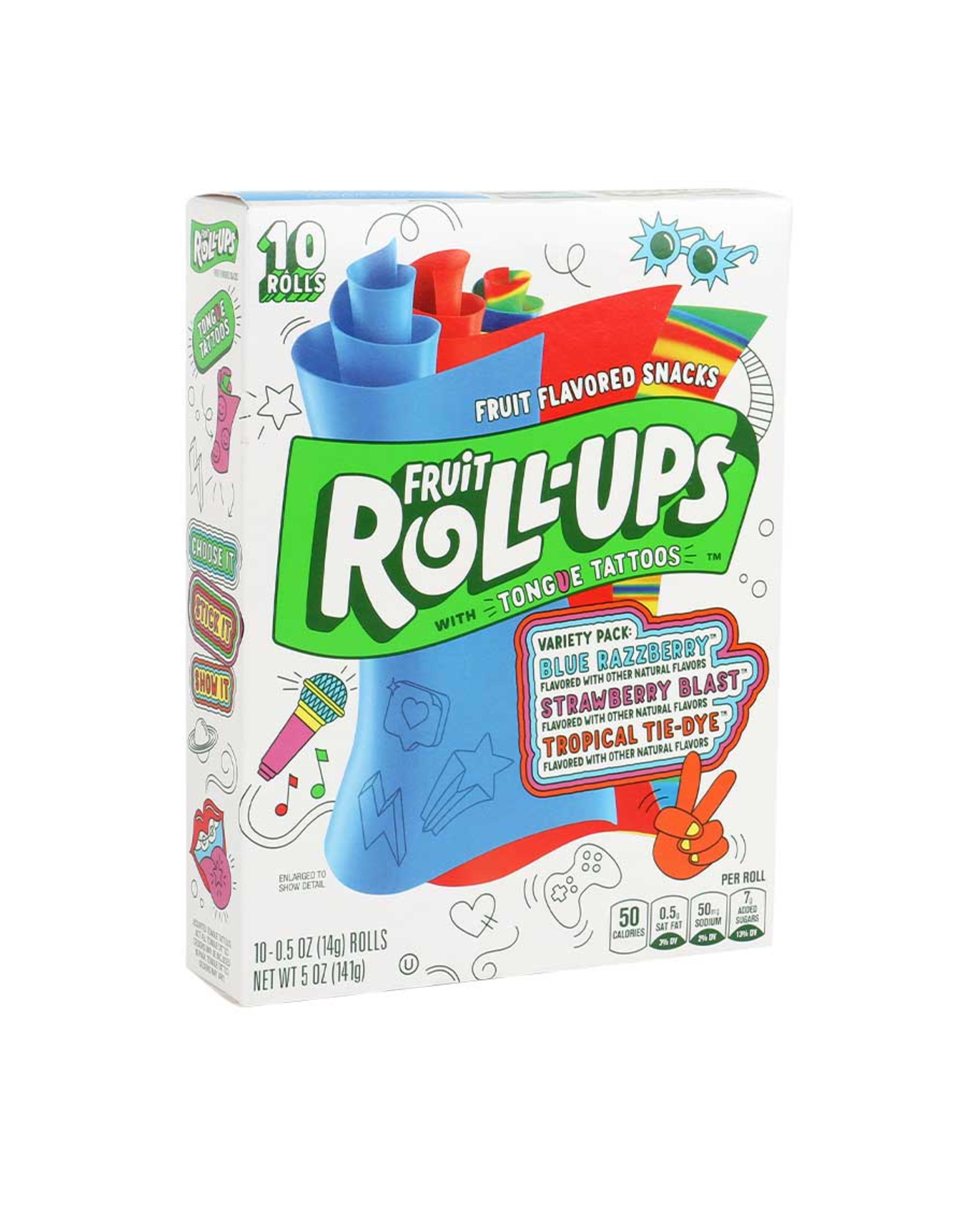 Fruit Roll-ups Fruit Flavored Snacks Variety Pack 10pcs 141gm