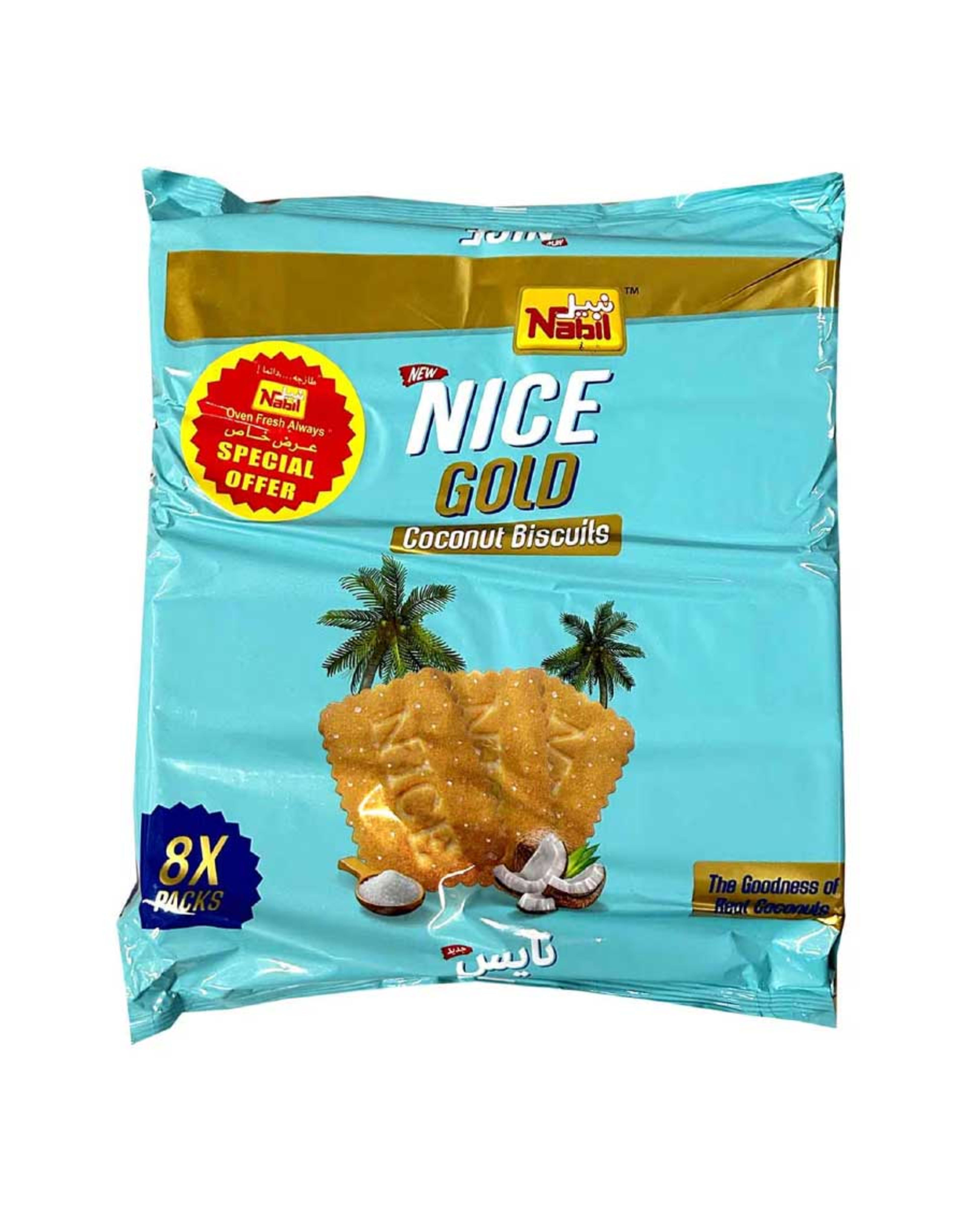 Nabil Nice Gold Coconut Biscuits 85gm