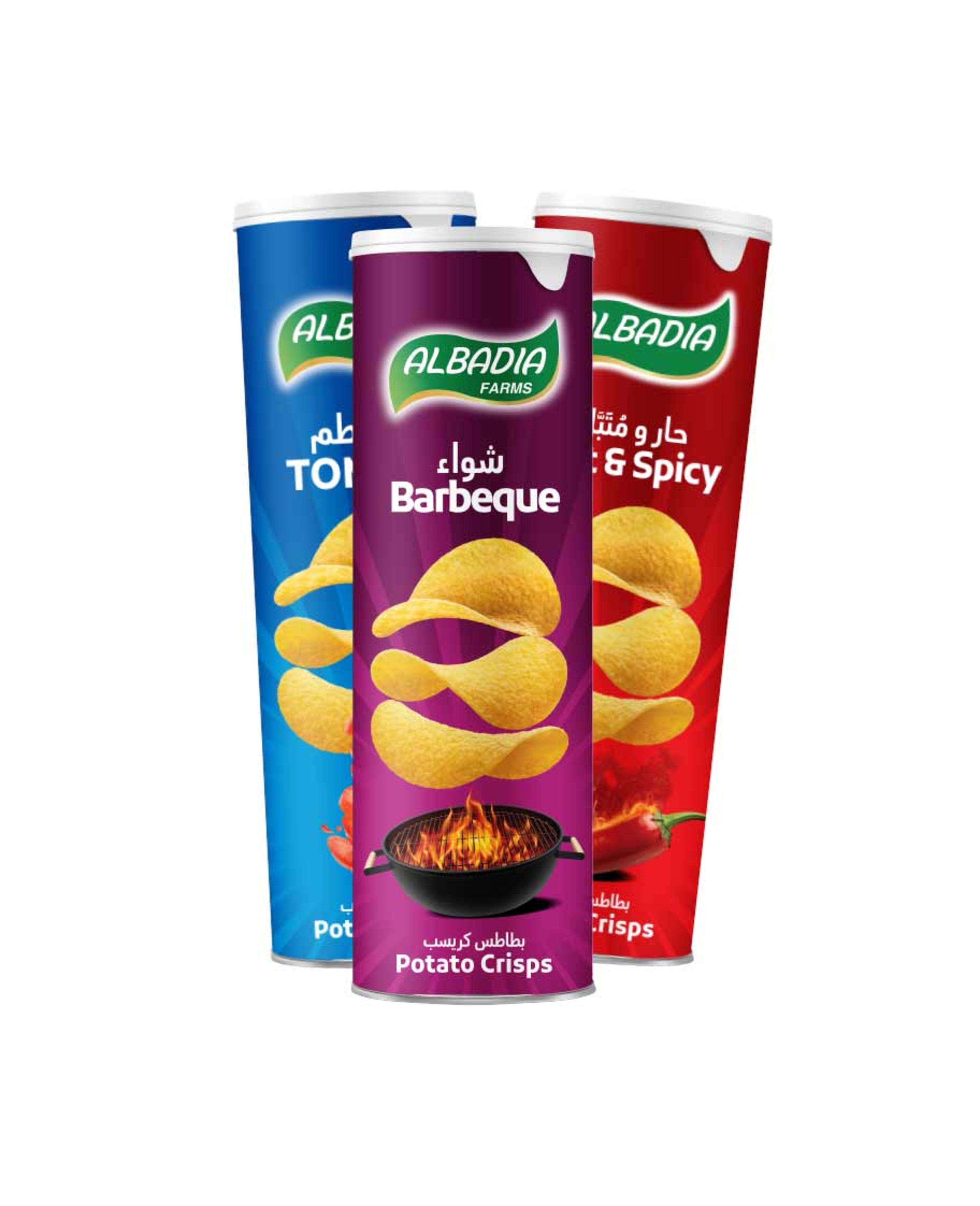 Al Badia Potato Chips Assorted 3x160gm