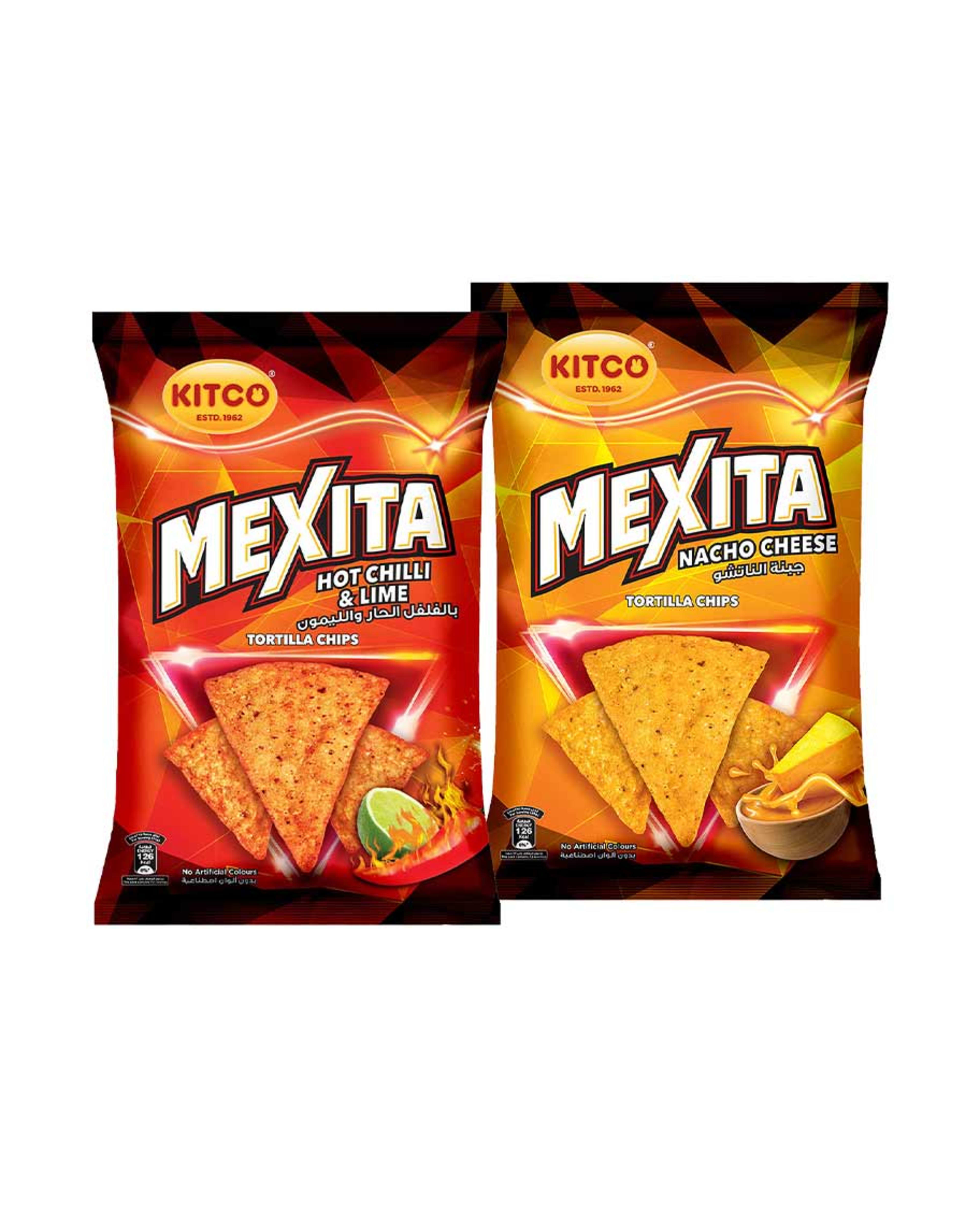 Kitco Mexita Tortilla Chips Assorted 2x180gm Promo