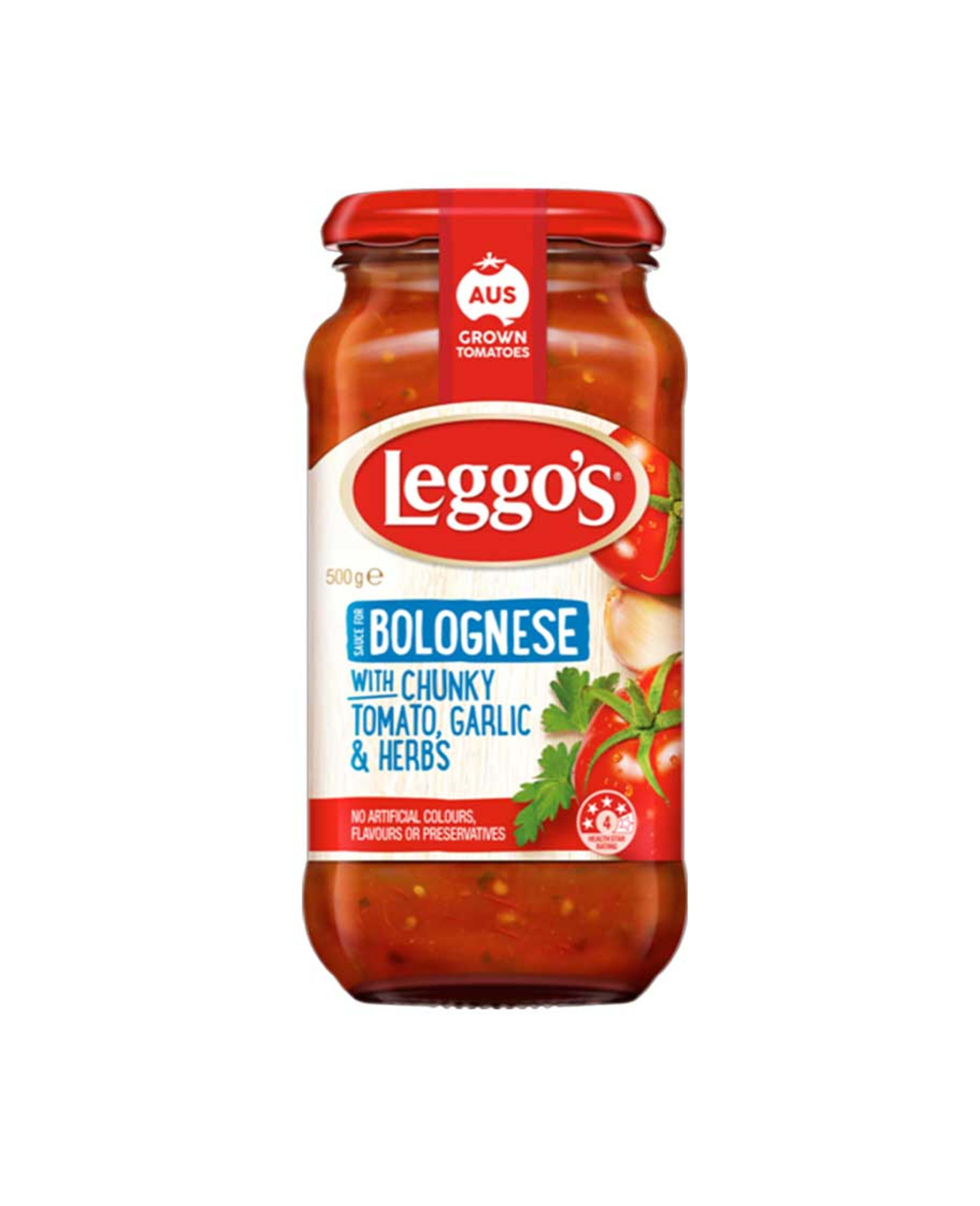Leggo's Bolognese with Chunky Tomato Garlic Herbs 500gm