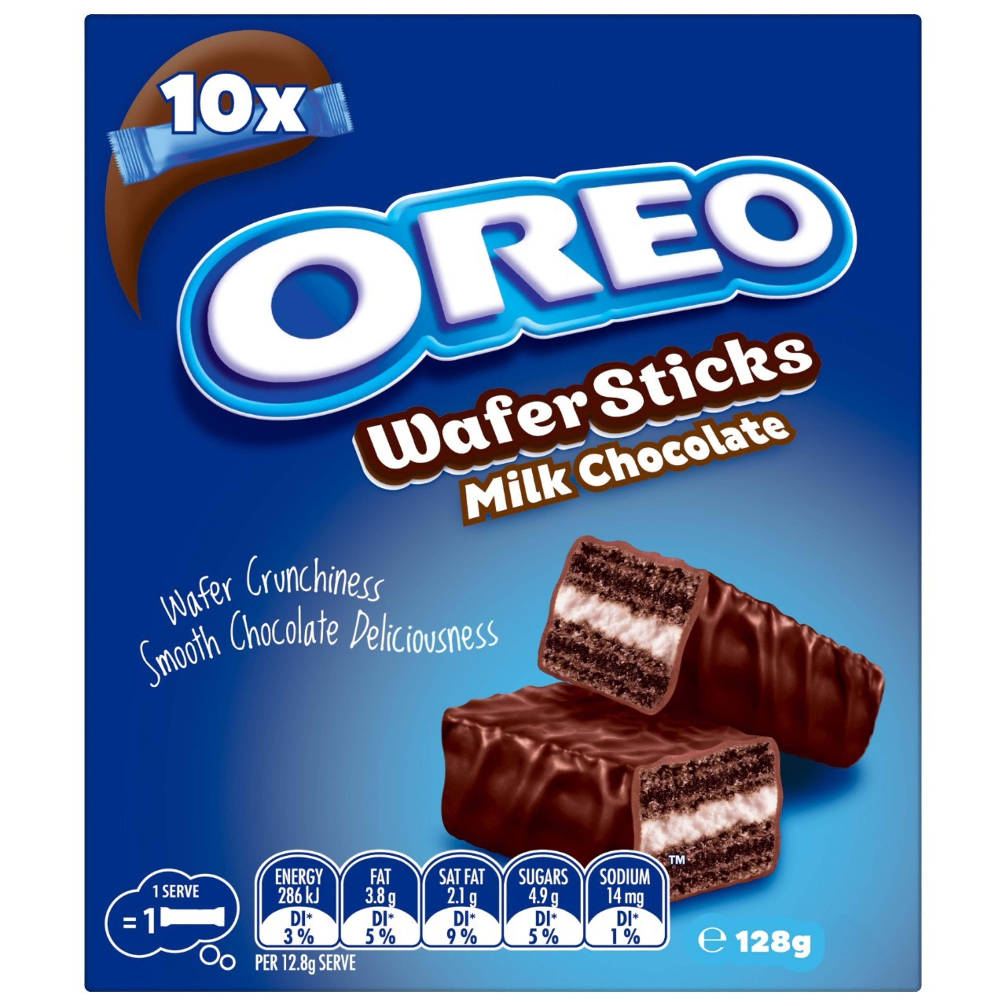 Oreo Wafer Sticks Milk Chocolate 128gm