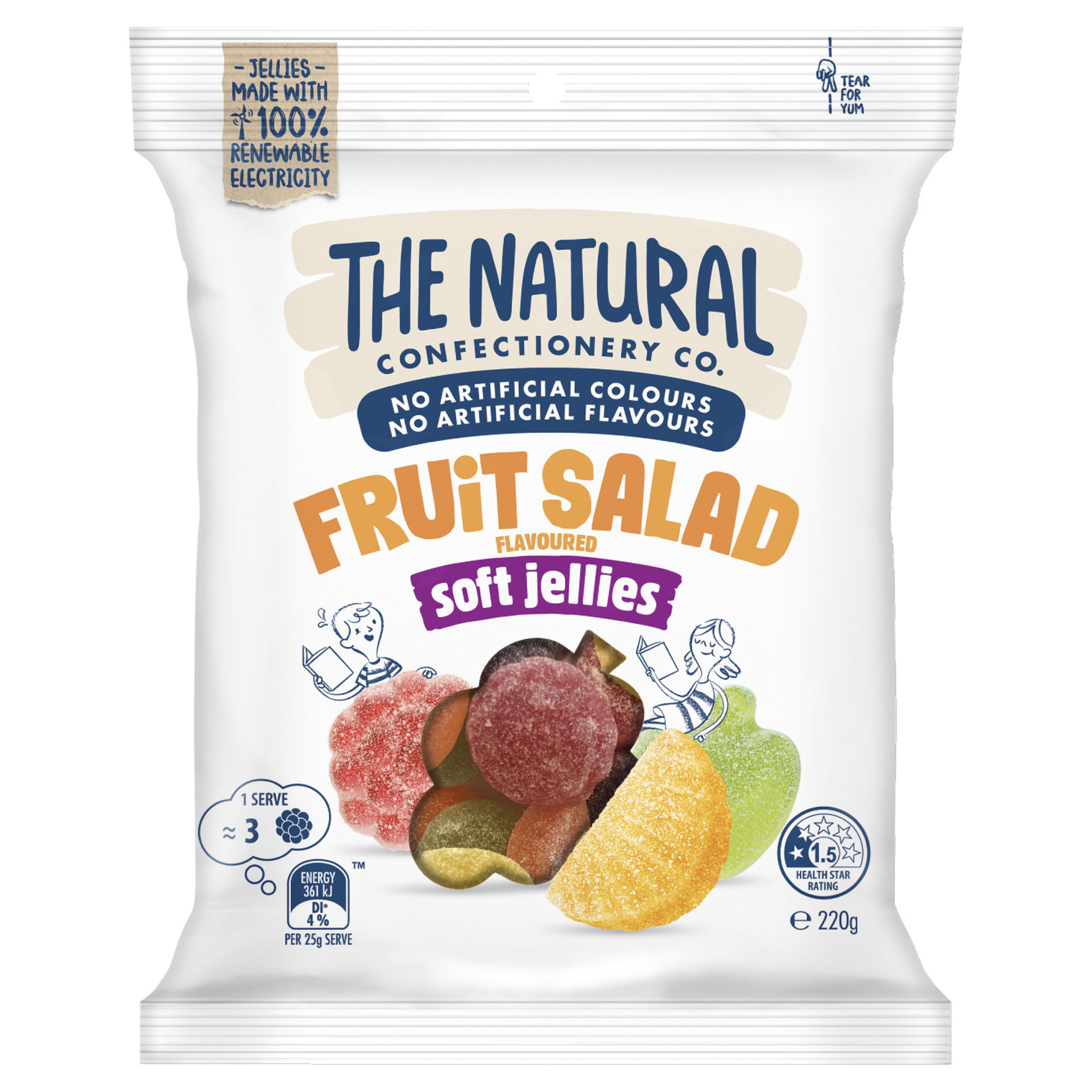 Tncc Soft Jellies Fruit Salad Flavour 220gm