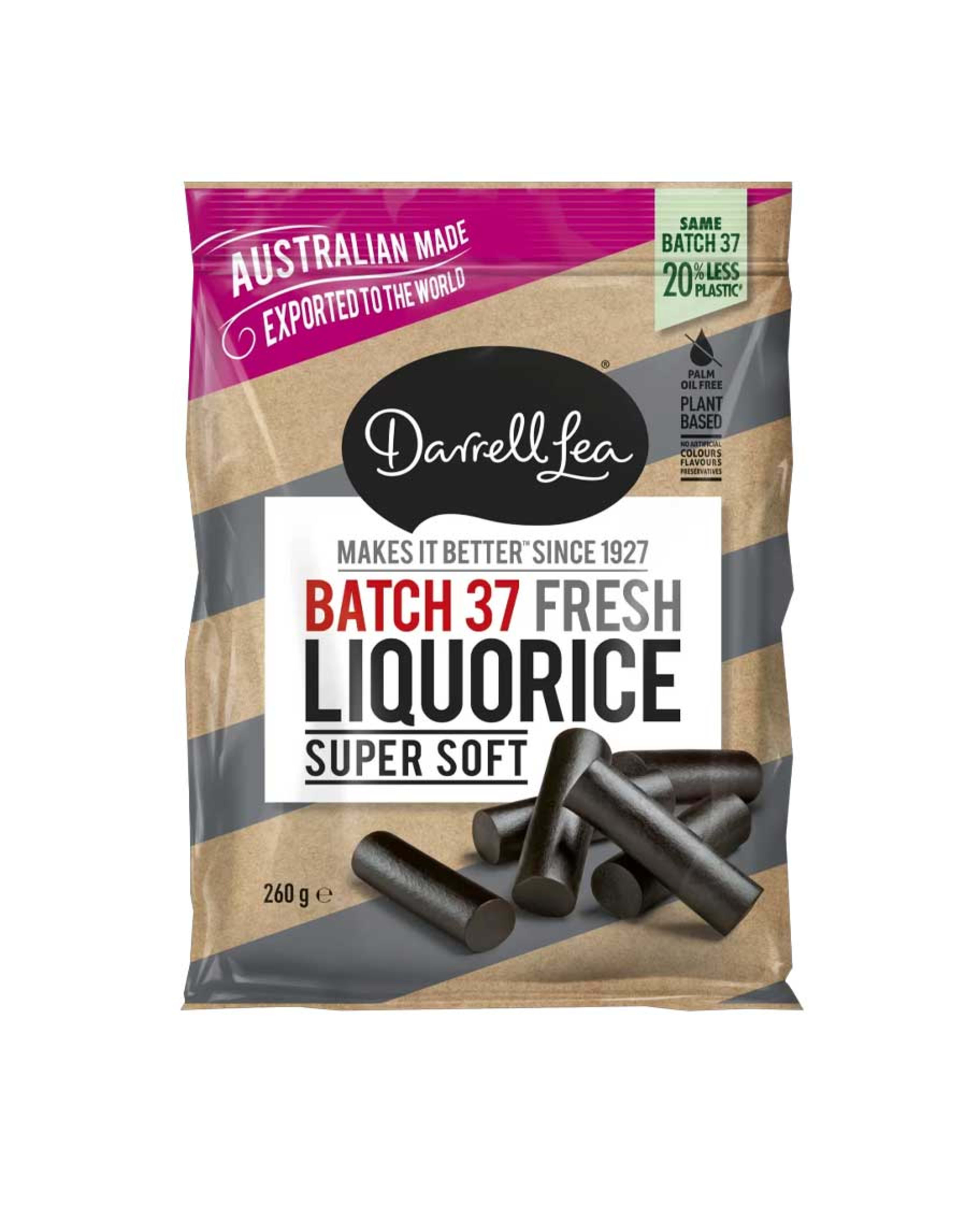 Darrell Lea Original Twists Liquorice 280gm