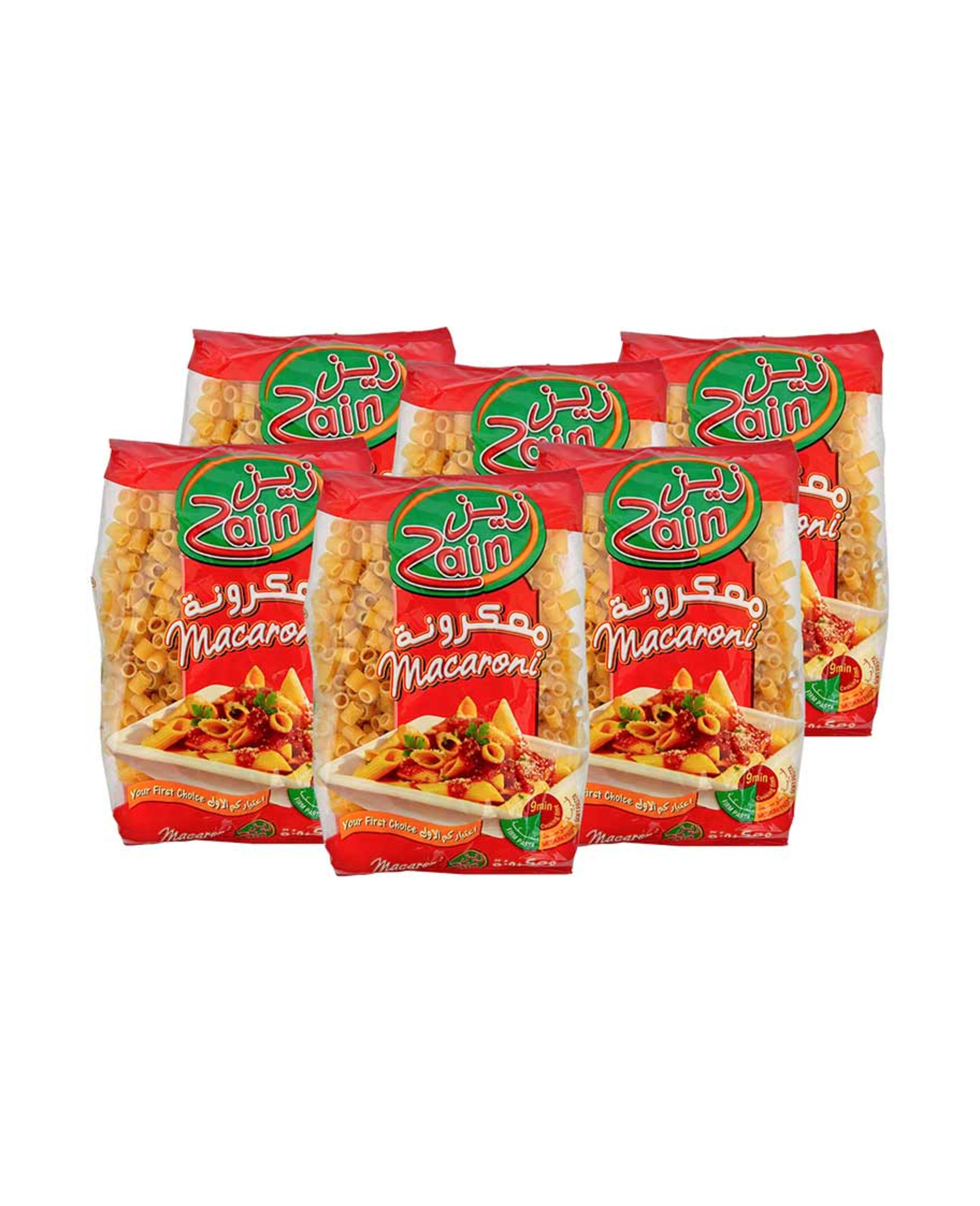 Zain Macaroni Pasta Assorted 6x400gm Promo