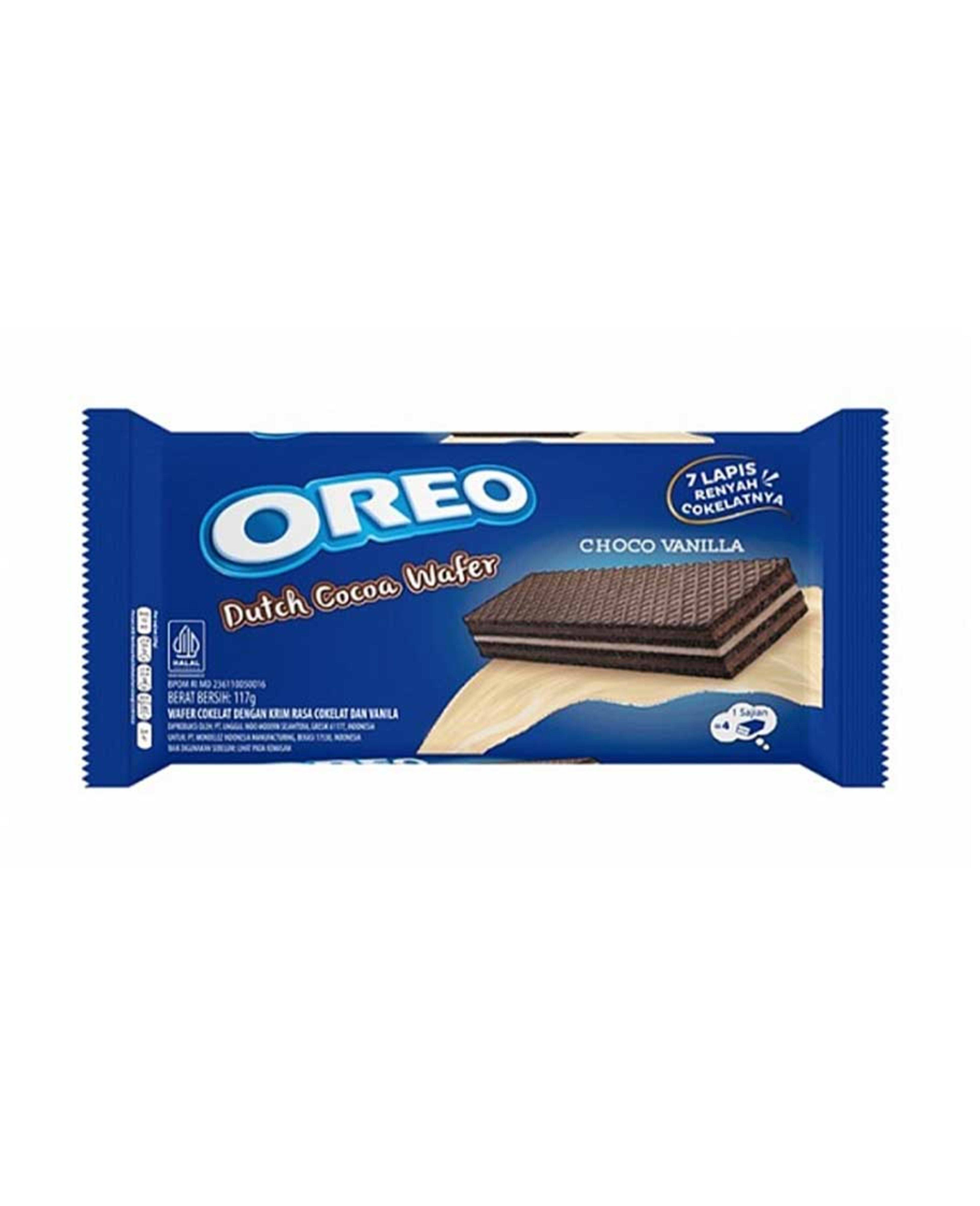 Oreo Dutch Cocoa Wafer Choco Vanilla 117gm