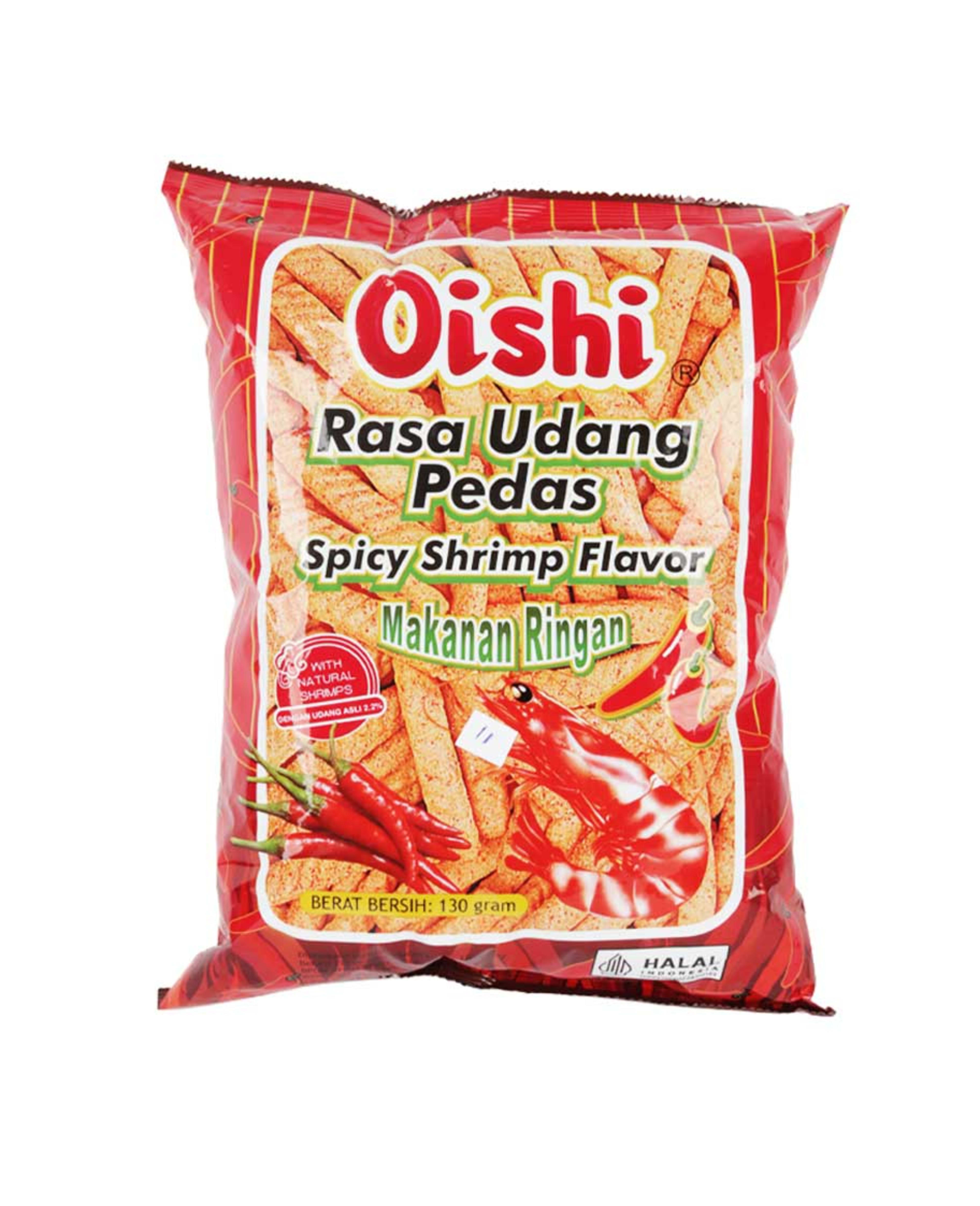 Oishi Rosa Udang Pedas Spicy Flavor 130gm