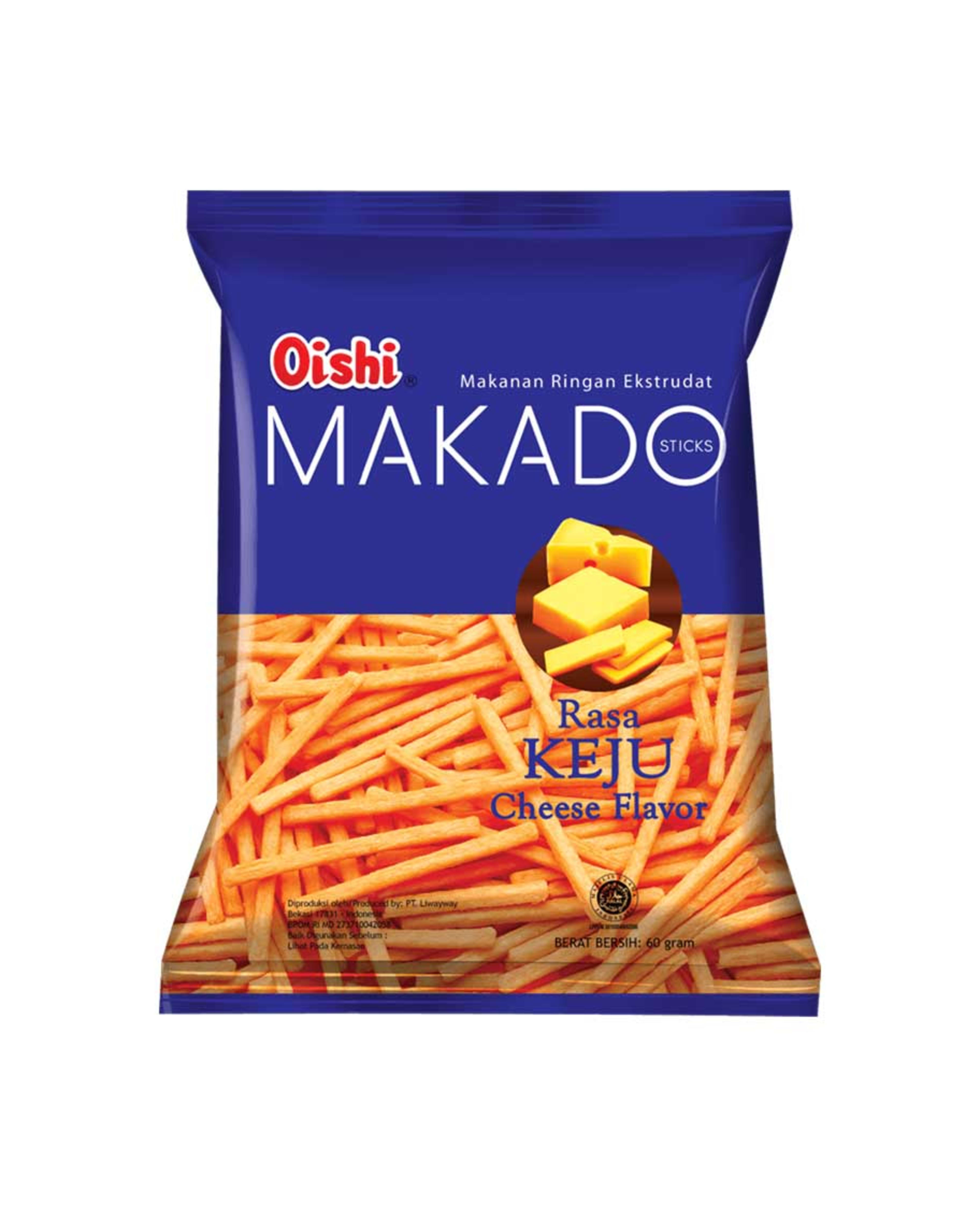 Oishi Rasa Keju Cheese Flavor 60gm