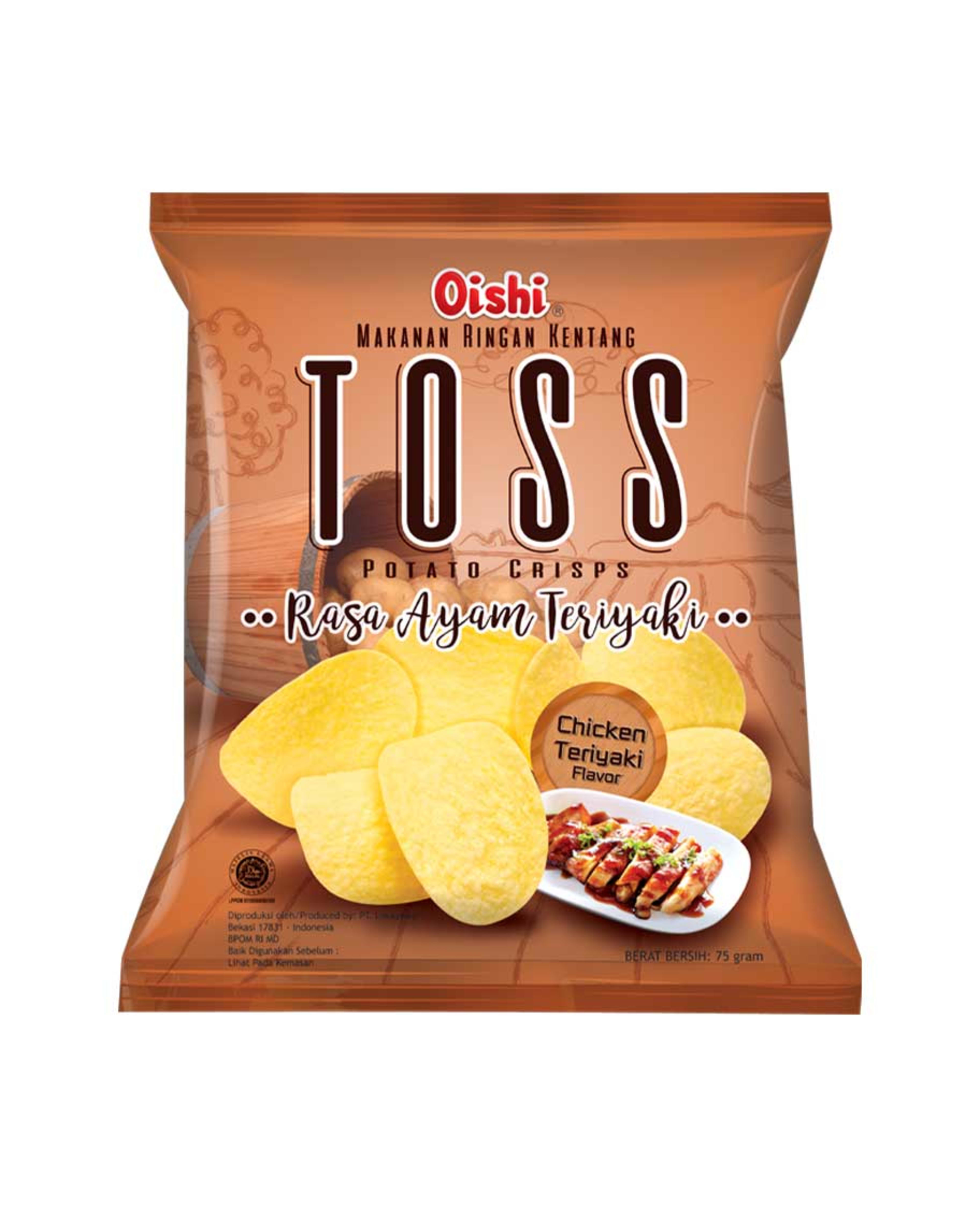 Oishi Potato Crisps Chicken Teriyaki 75gm
