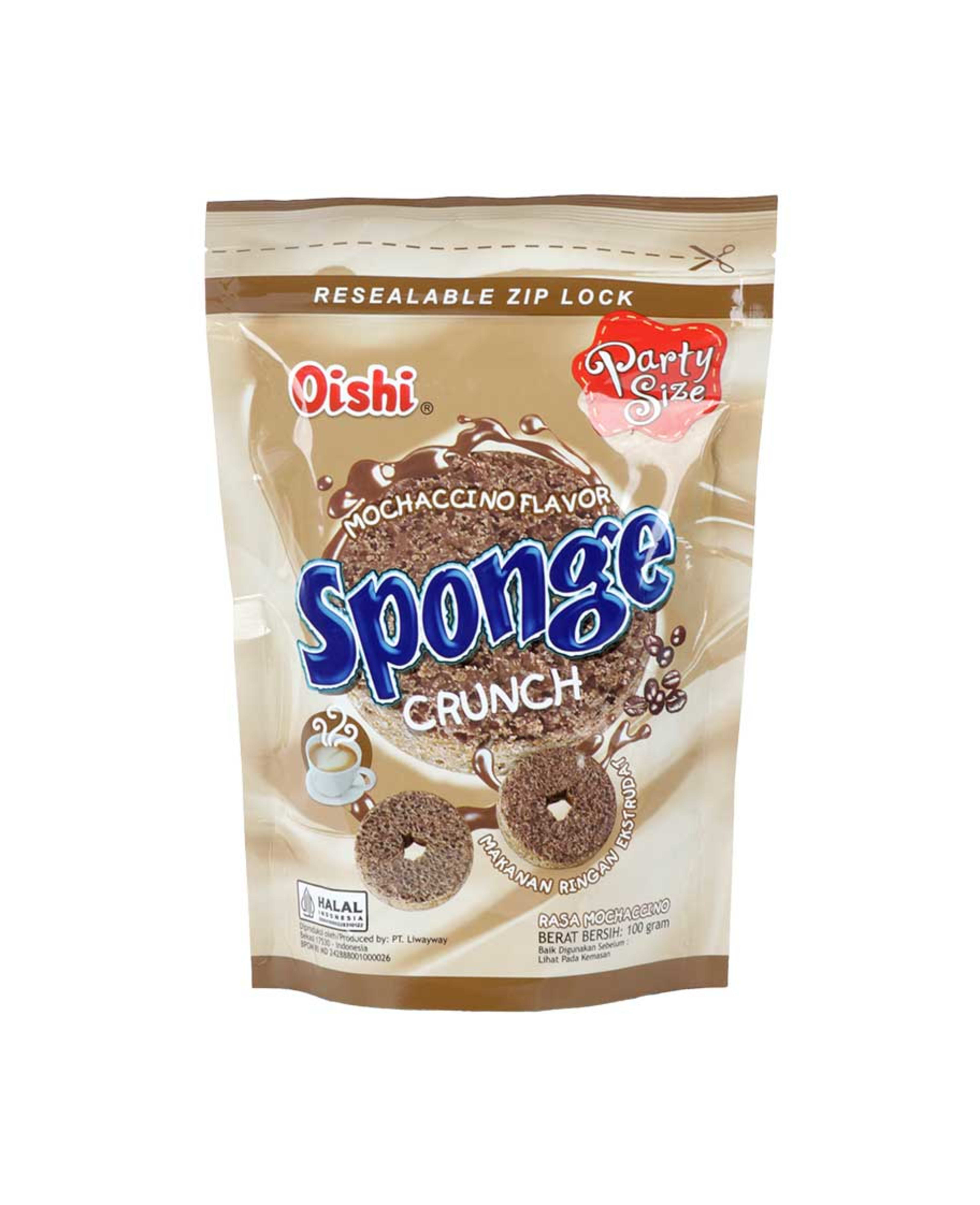 Oishi Sponge Crunch Mochaccino Flavor 100gm