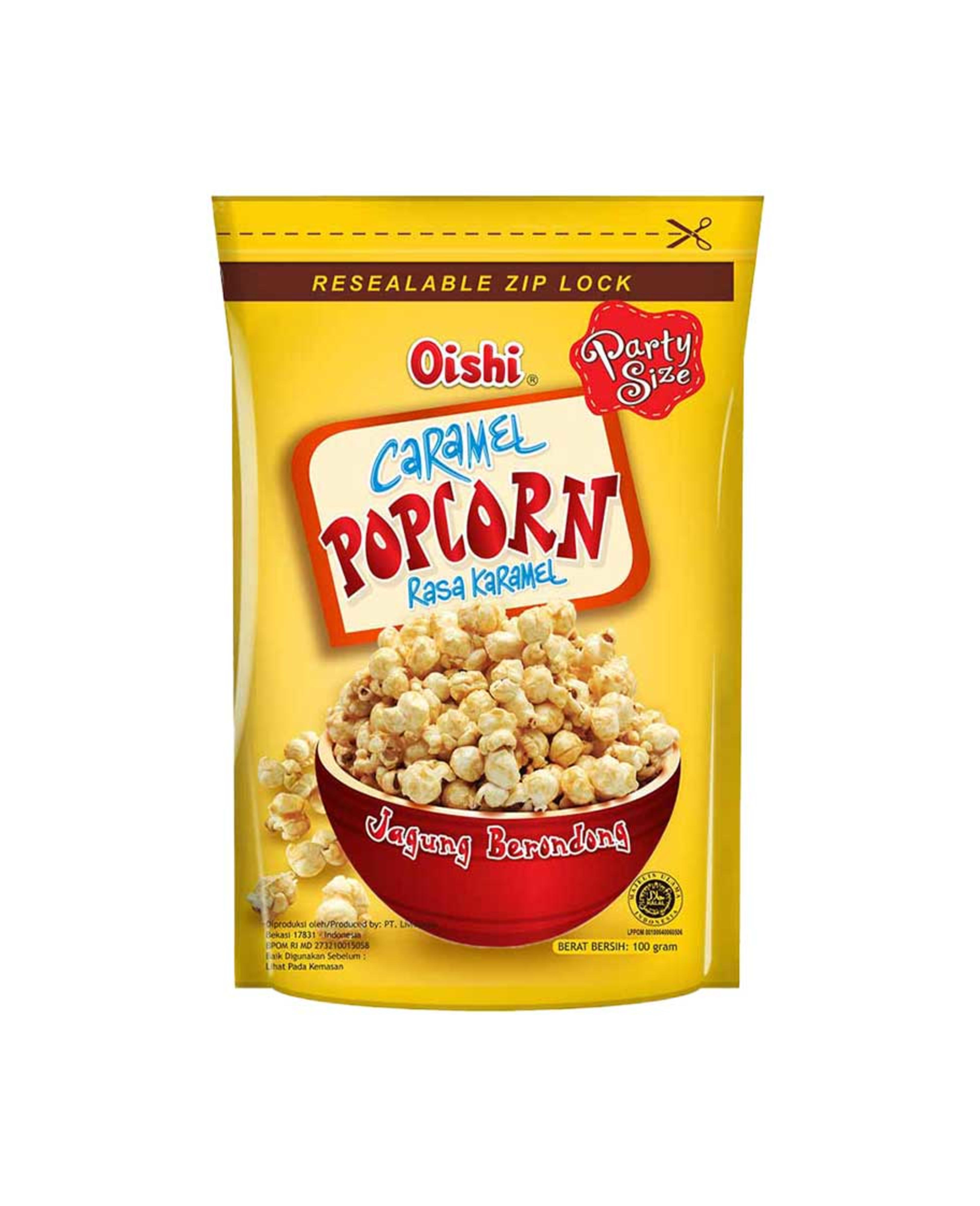 Oishi Popcorn Caramel Flavor 100gm