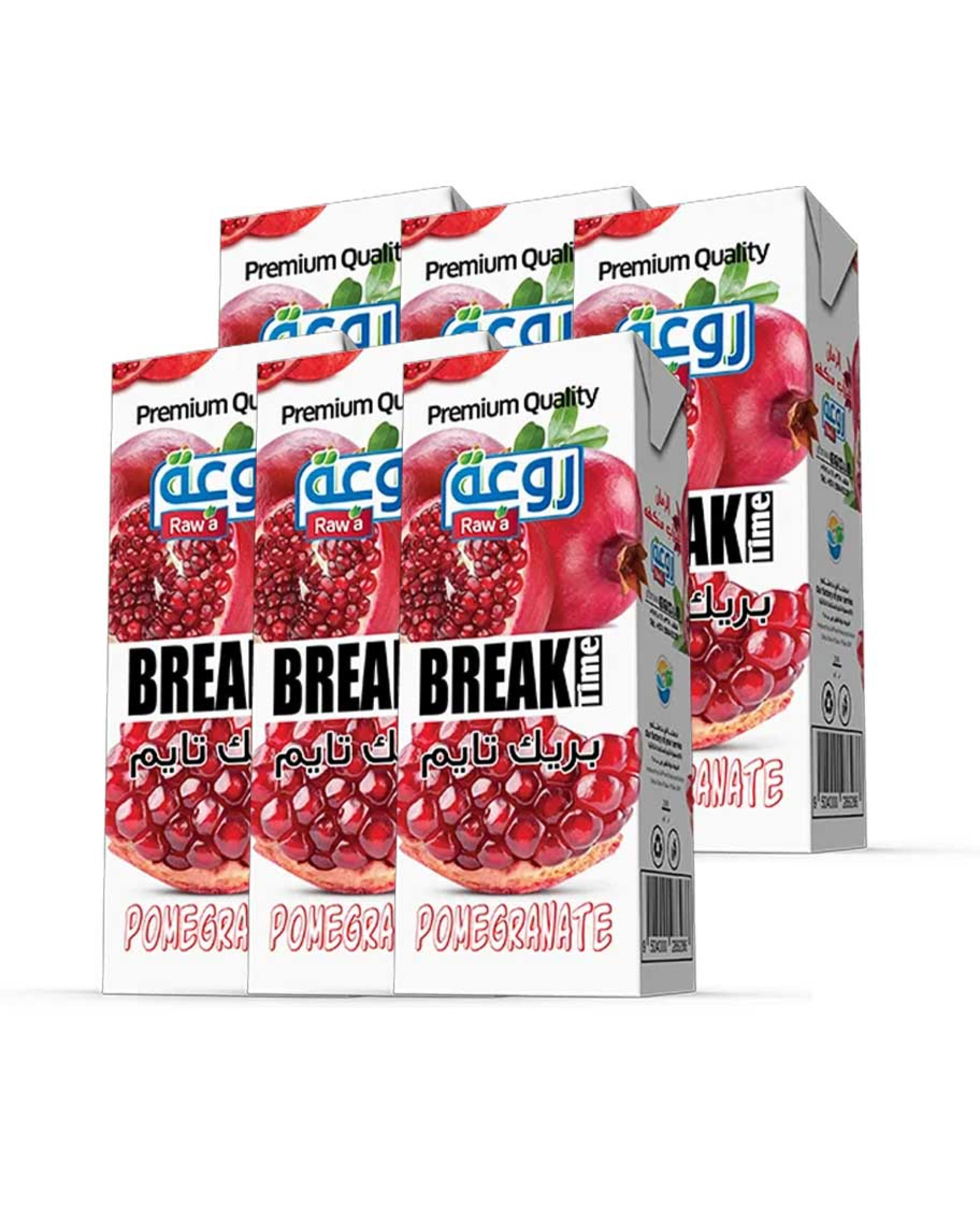 Rawa Break Time Pomegranate Drink 200ml 5+1 Free
