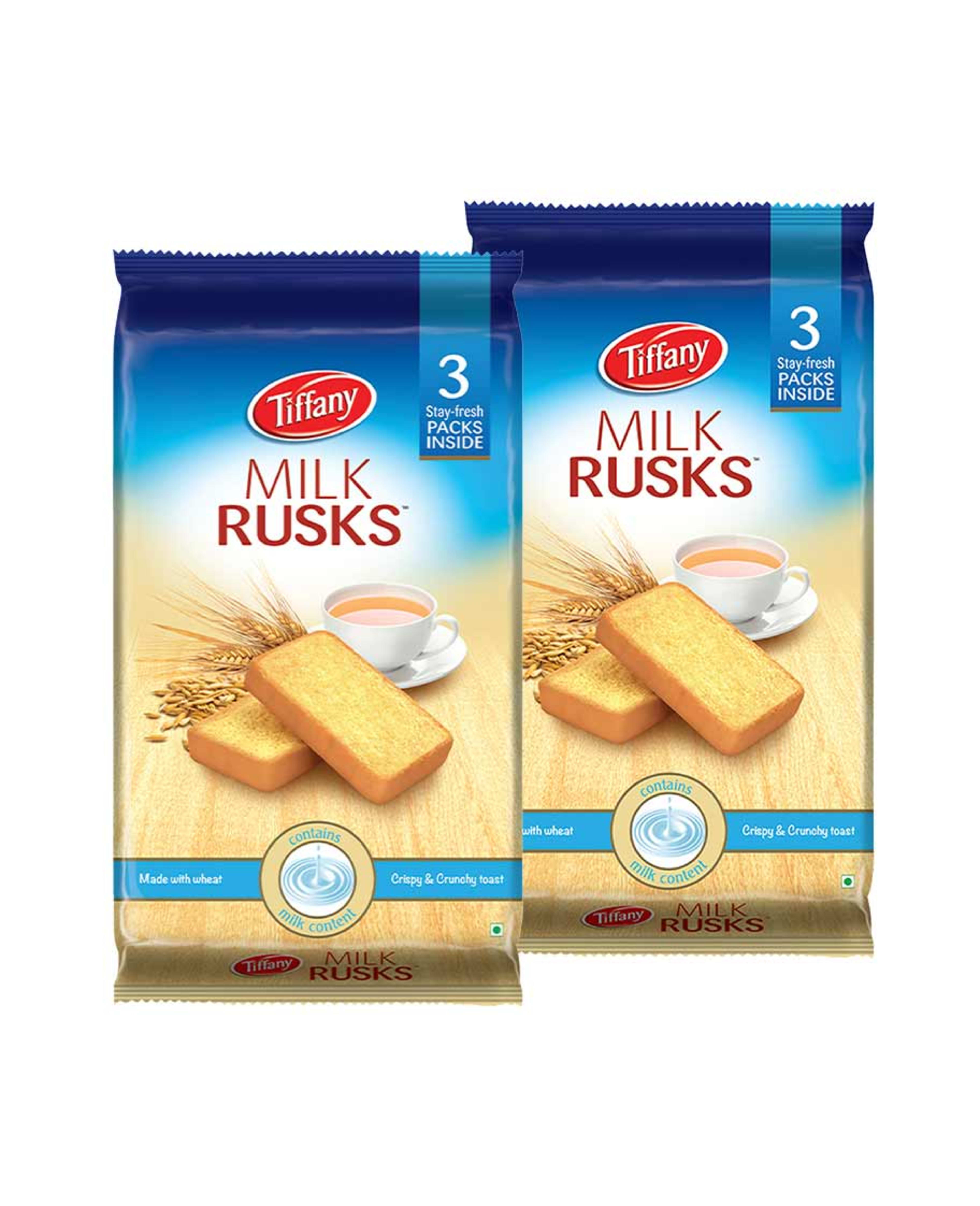 Tiffany Milk Rusks 2x280gm Promo