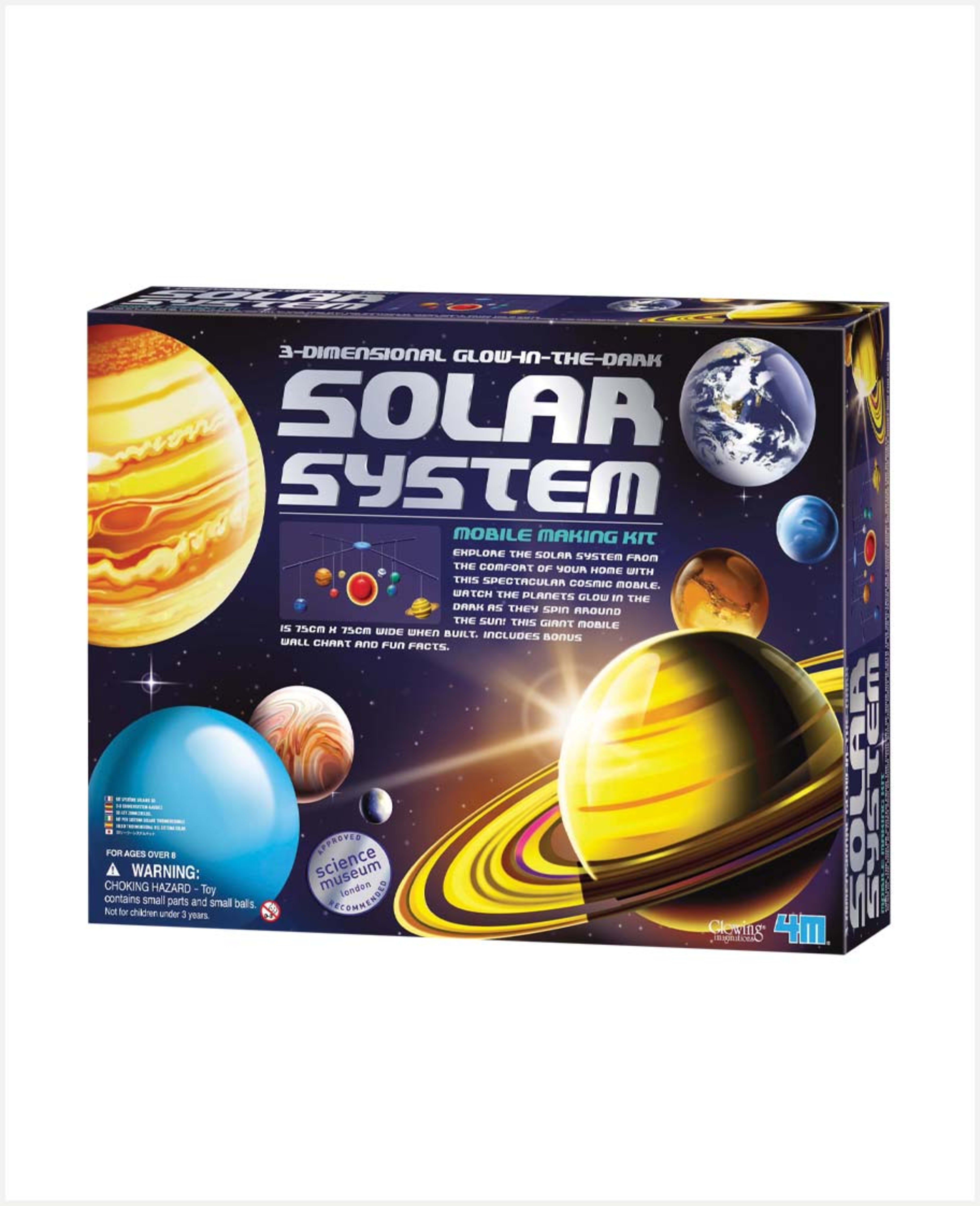4m 3 Dimensional Glow in Dark Solar System 00-05520