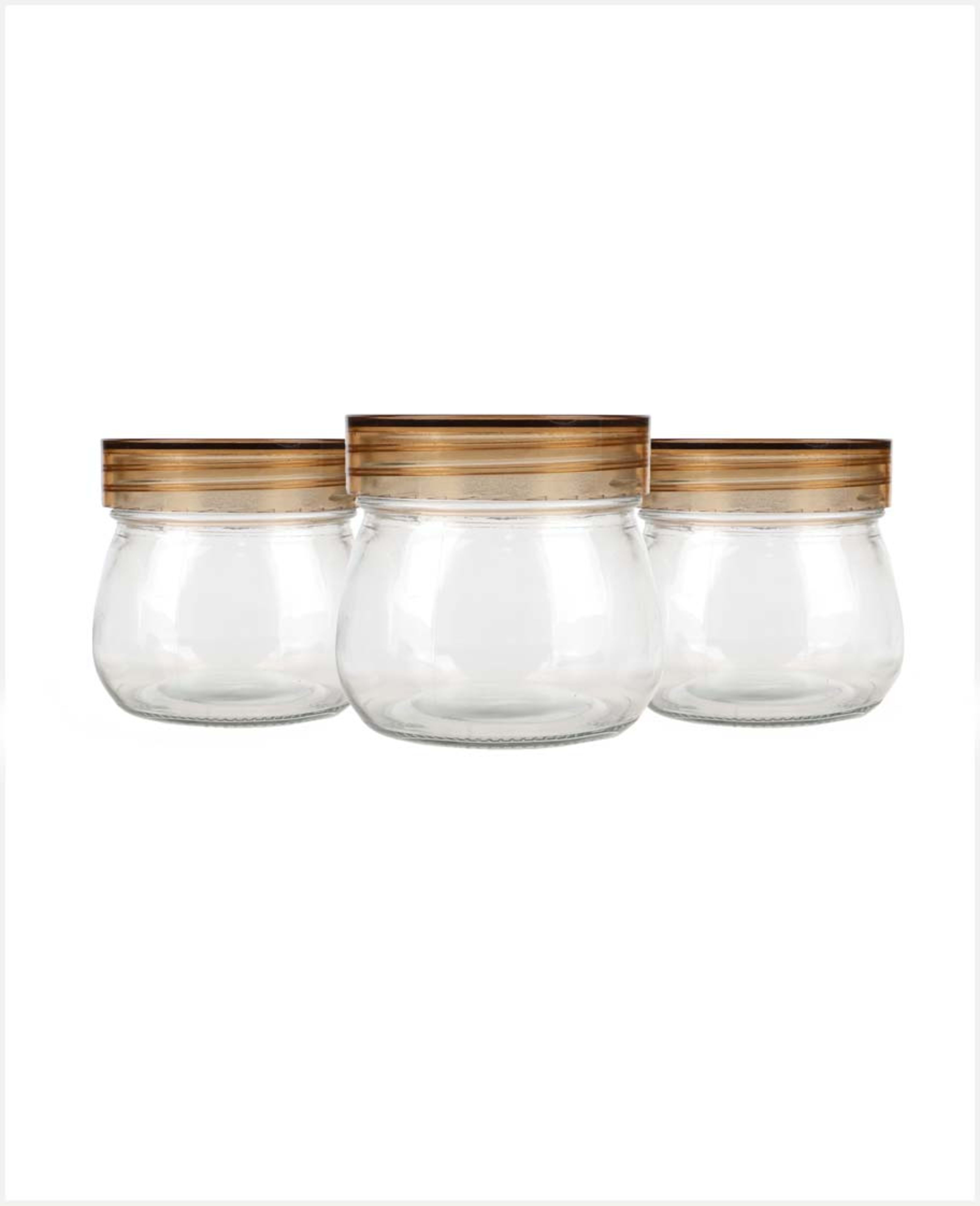 Multifunctional Glass Canister Set 3pcs Al-tz3