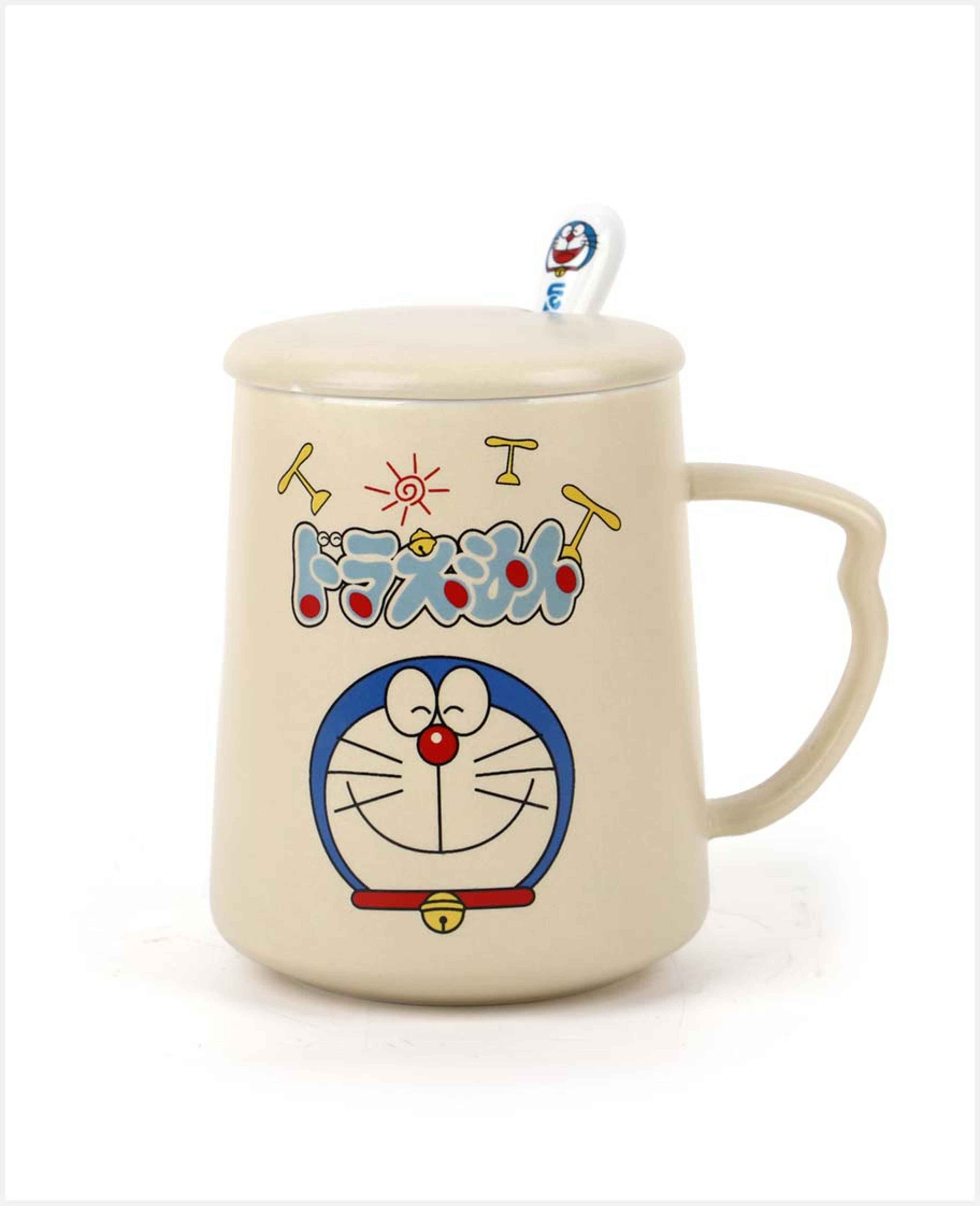 Ymgn Ceramic Mug with Cover and Spoon Ht0016