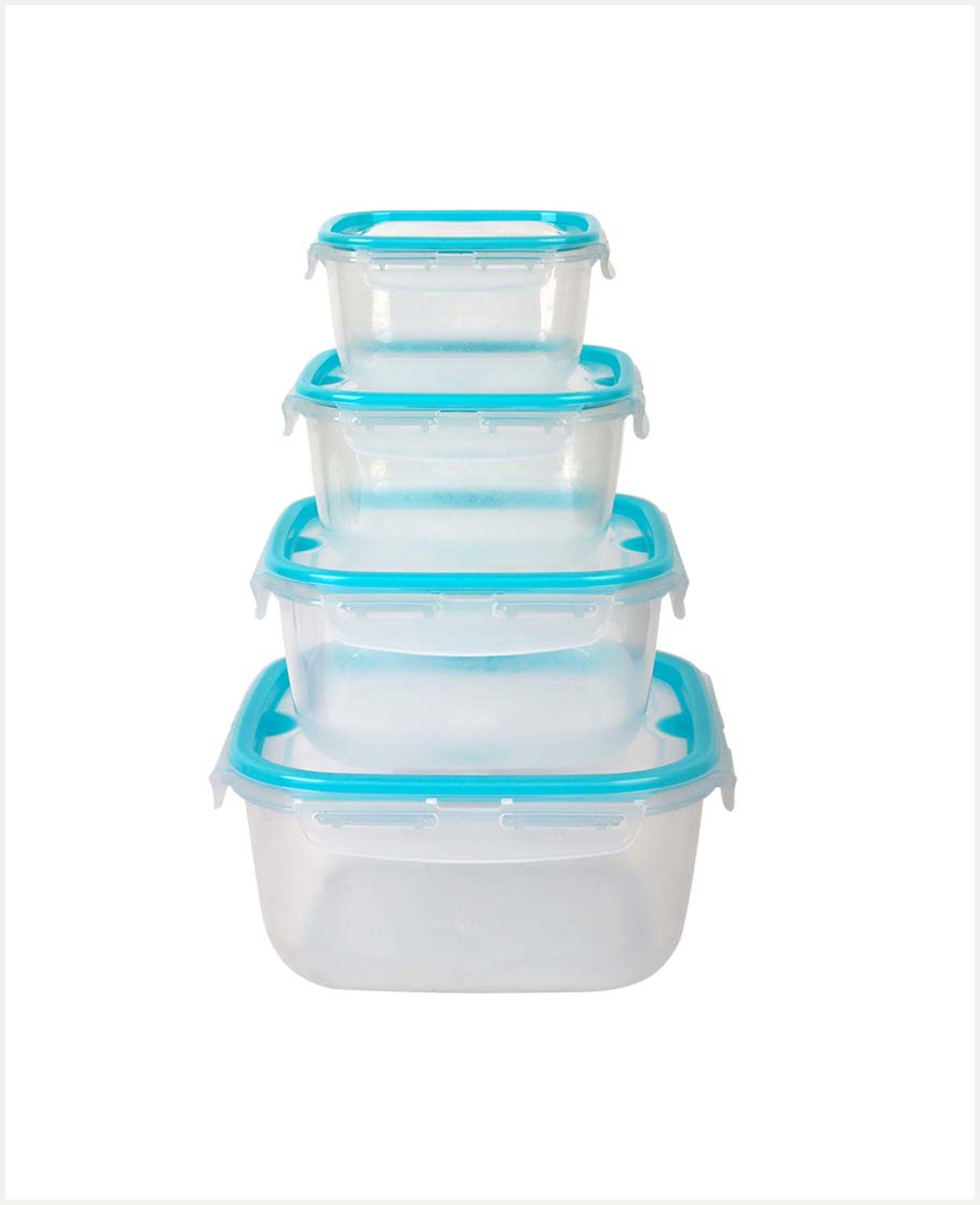 Ucsan Lock and Fit Square Food Box 4pcs Set M-1077 Promo