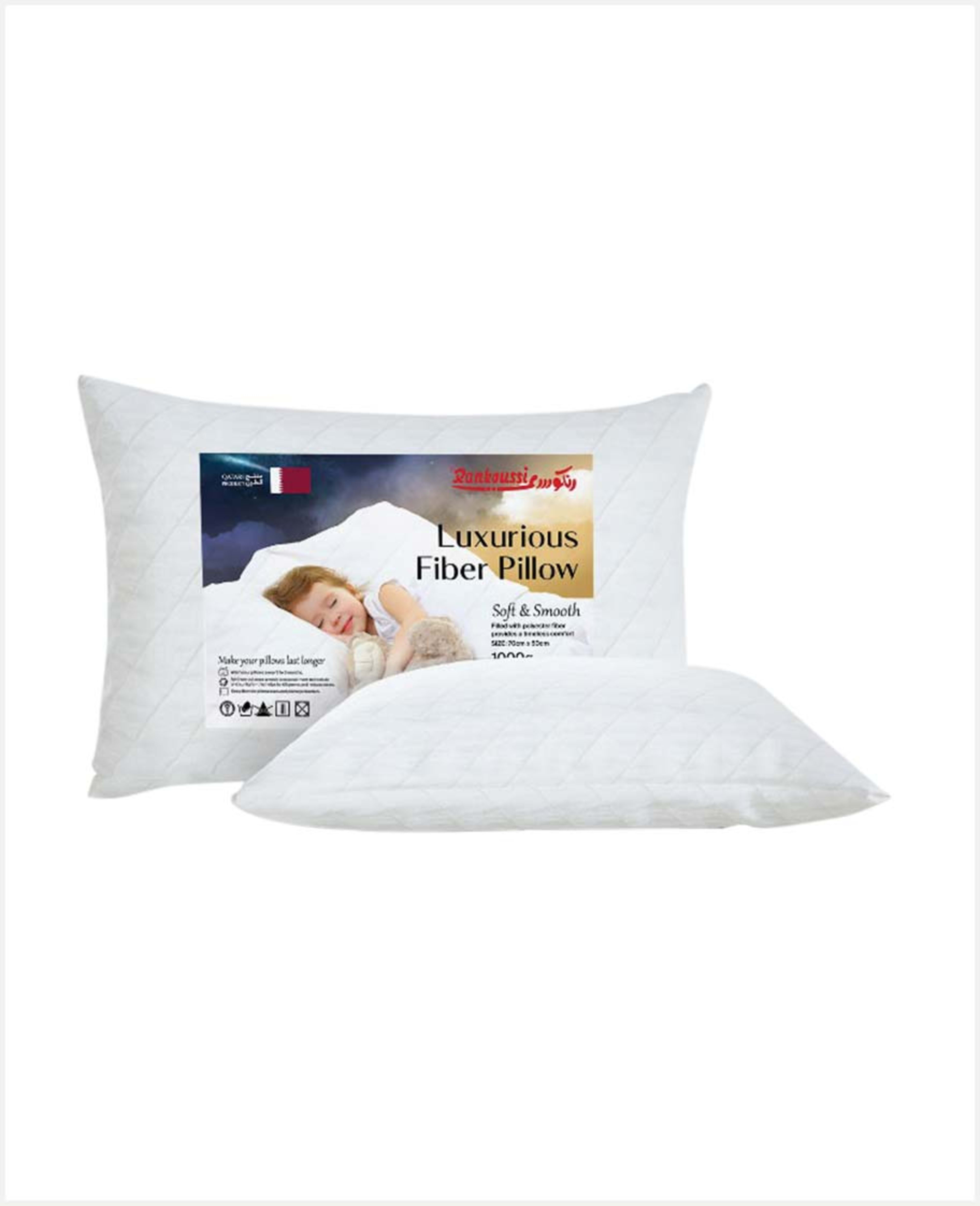 Rankoussi Luxurious Fiber Pillow 70cmx50cm 1815655