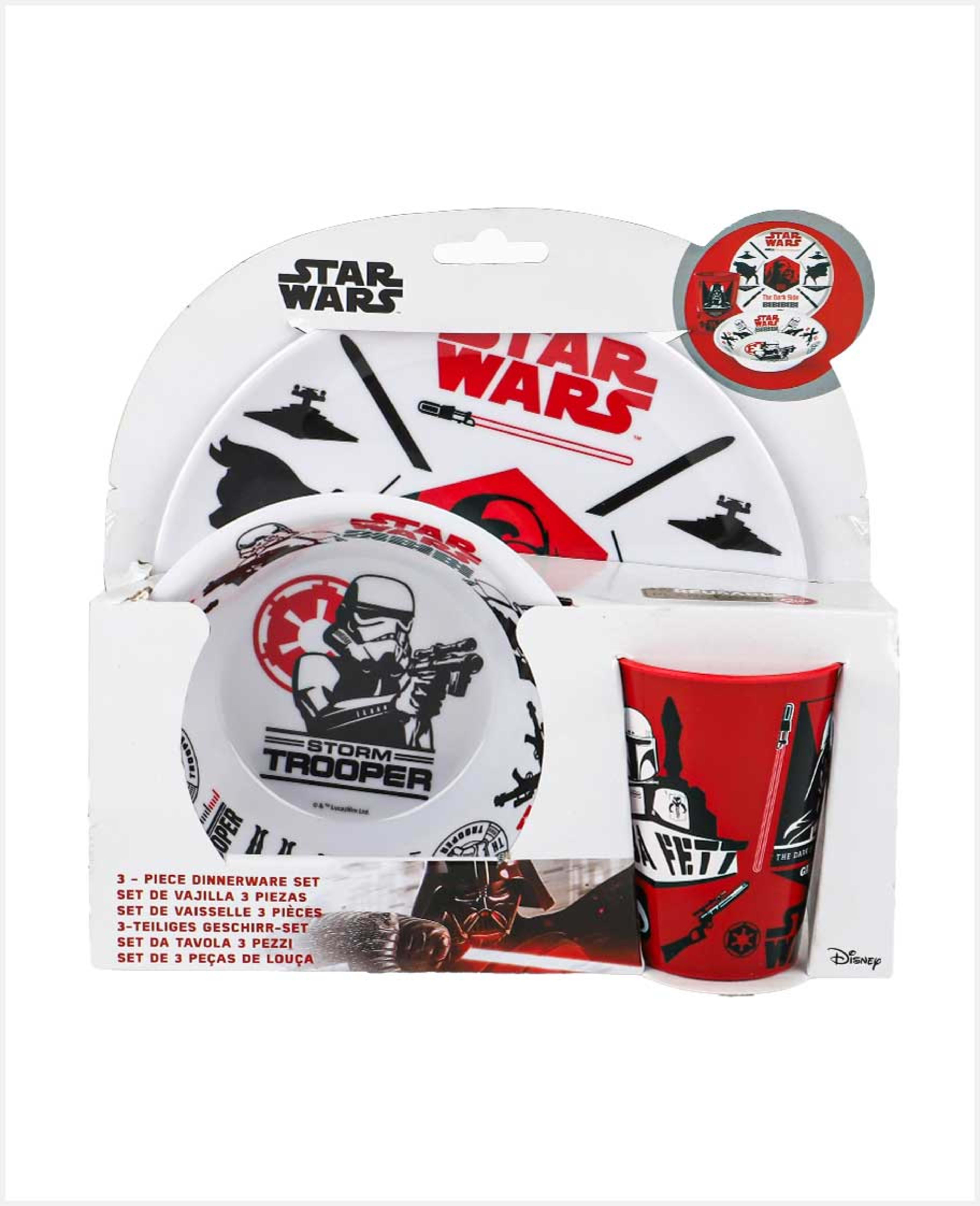Disney W2h1 Melamine 3pcs Set Rj2959