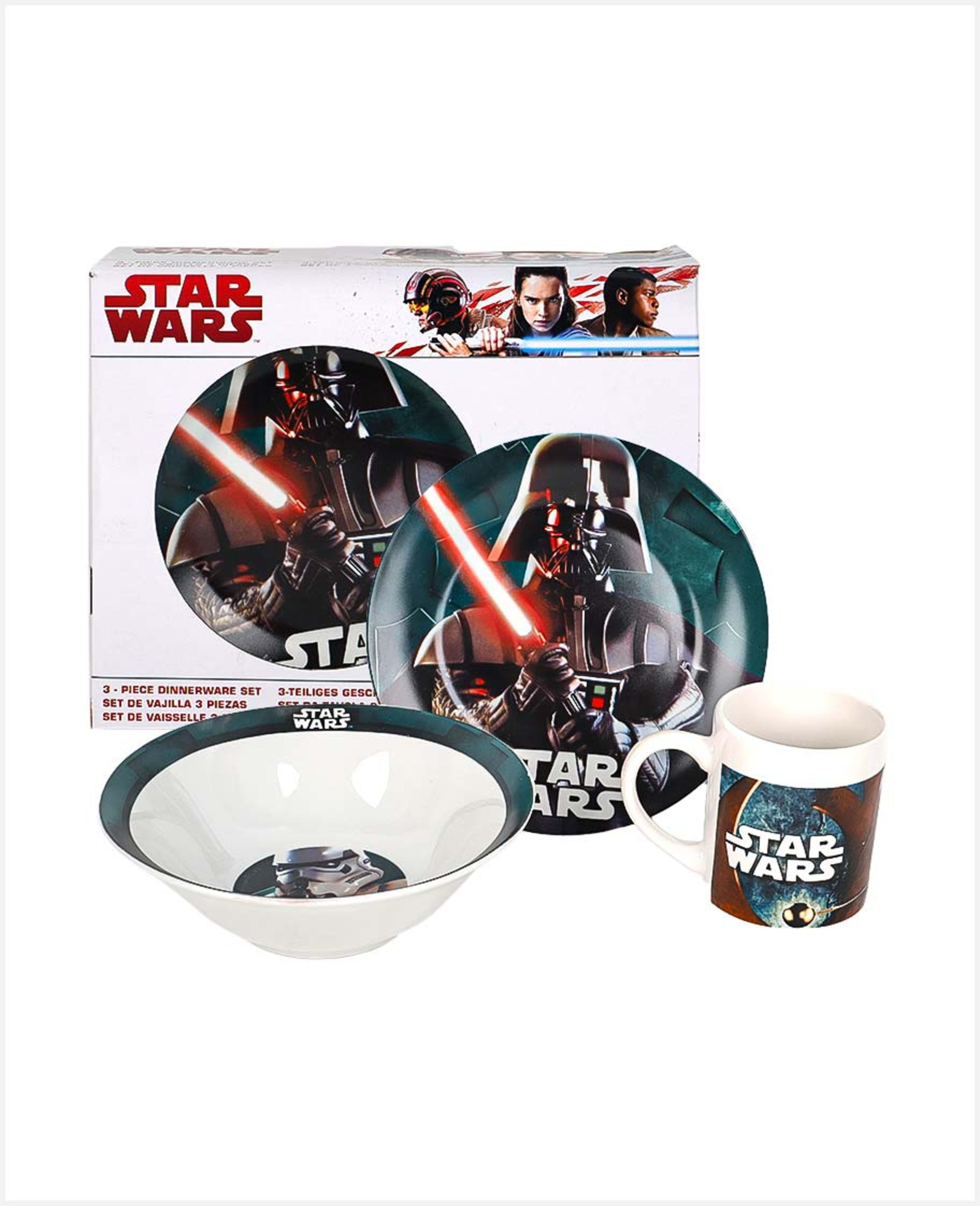 Disney W2h1 Dinner Set Star Wars Reality 3pcs Rj2954