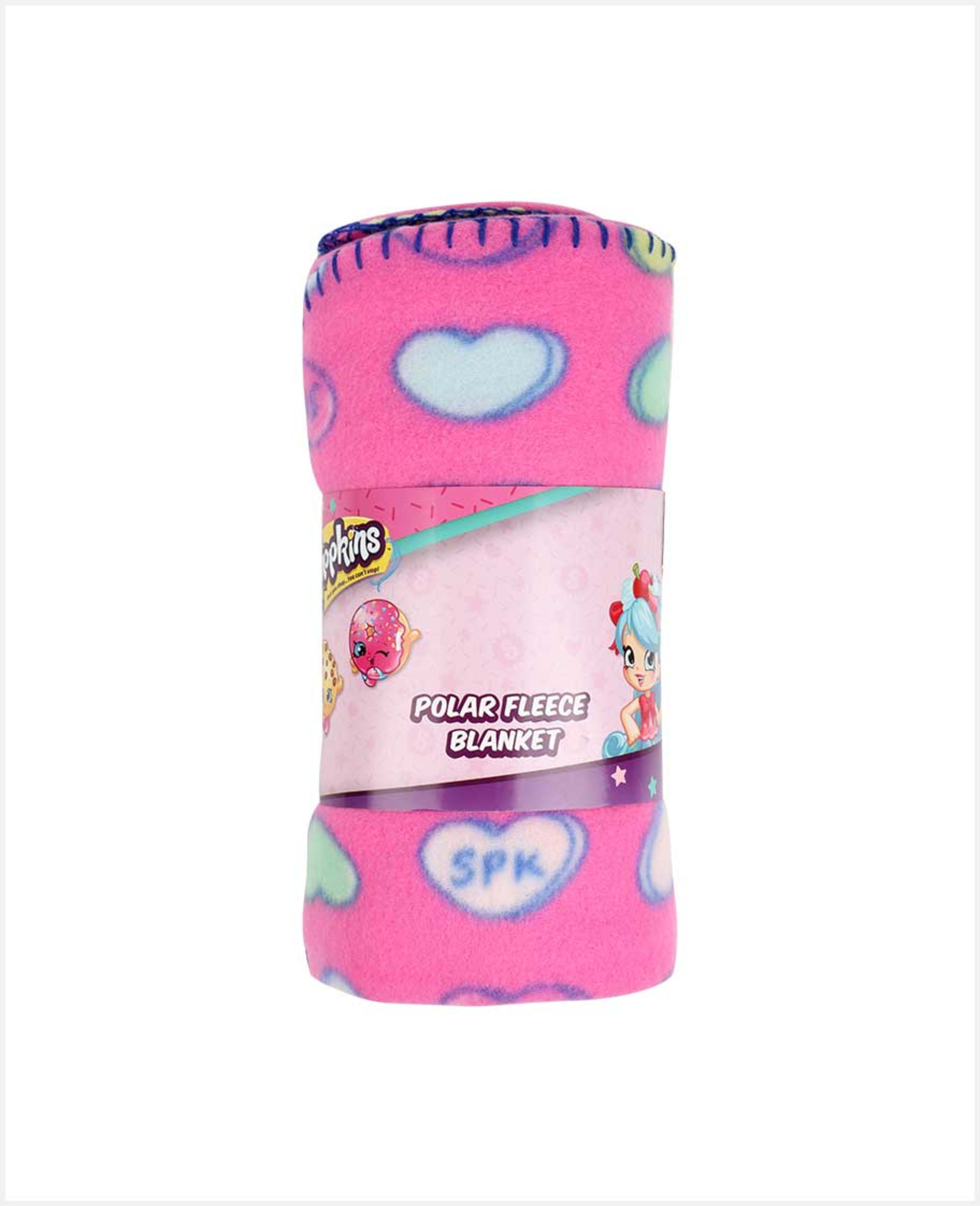Yft W2h1 Blanket Polar Fleece Shopkins 100x150cm Nht-gbl001
