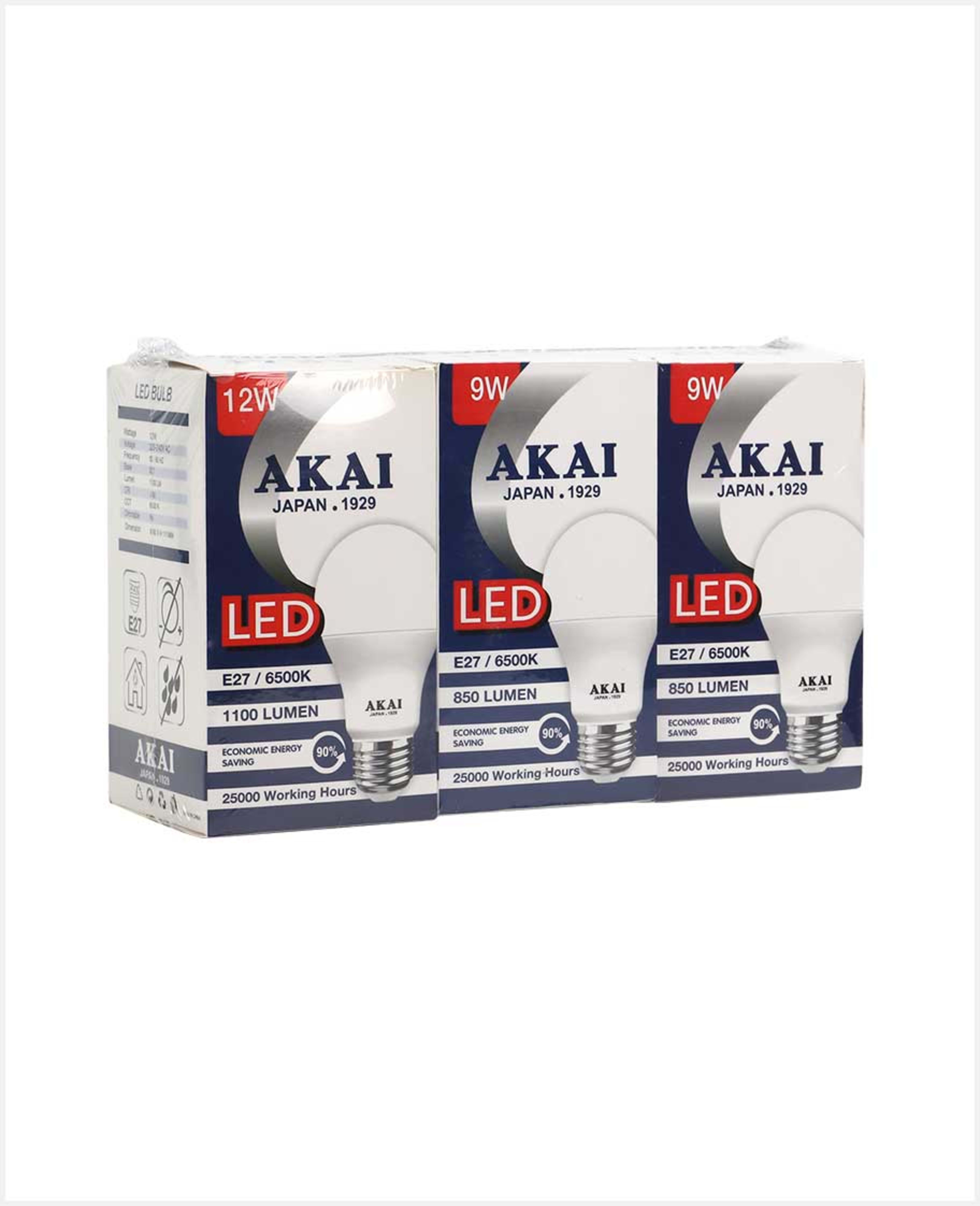 Akai Bulb 9w/12w We-bdobs 3pcs
