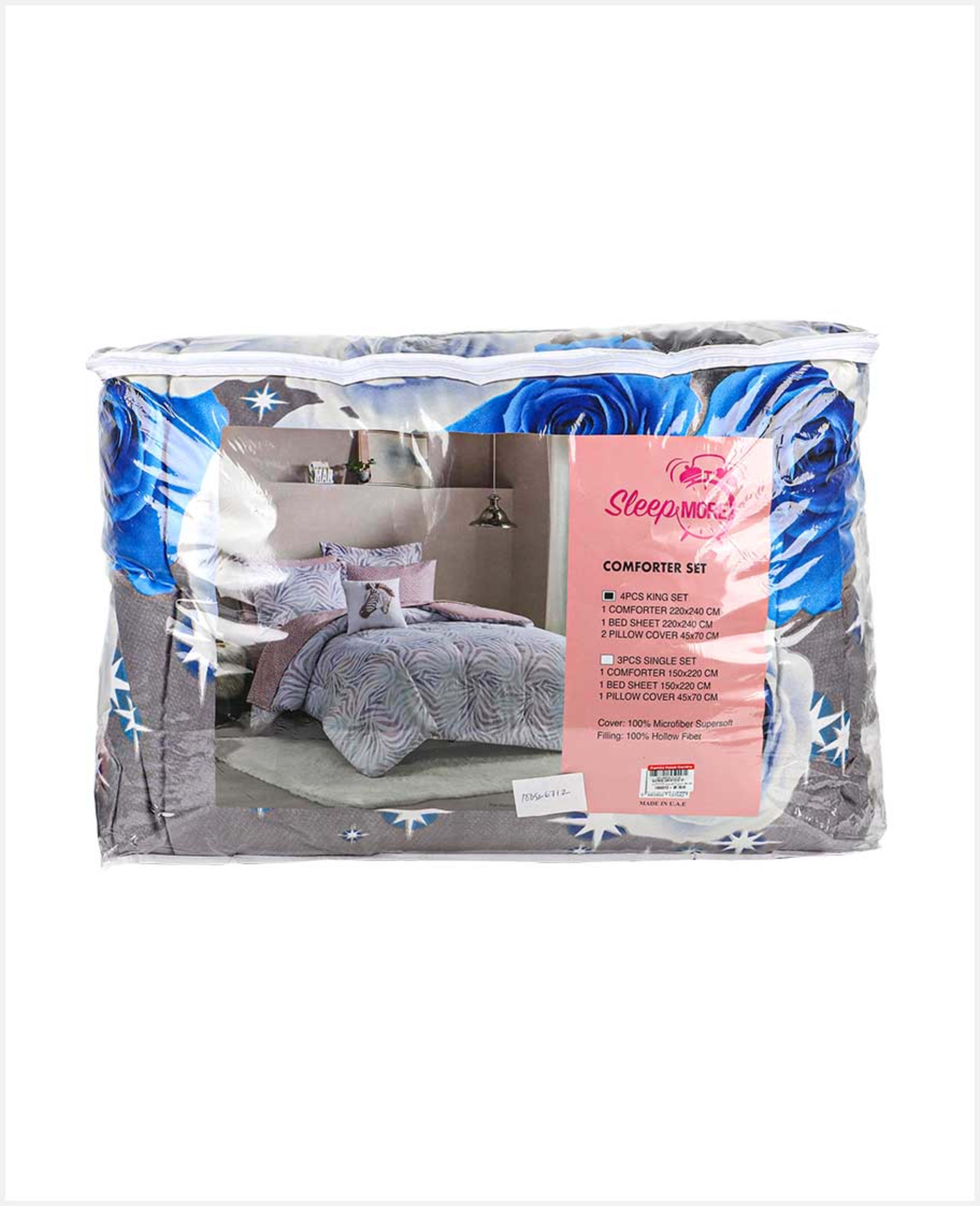 Sleepmore Comforter Set 4pcs Double 220x240cm